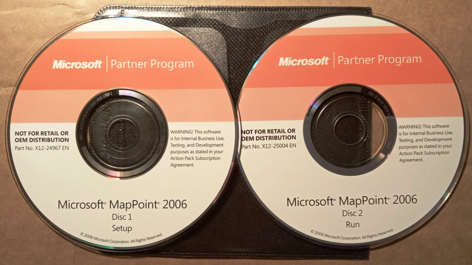 Microsoft MapPoint  2006 Standard North America Full Version CD Set w/ License