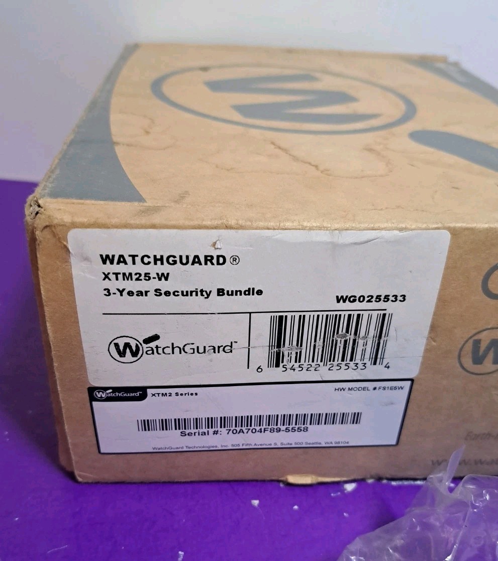 WatchGuard XTM 25-W Firewall Appliance