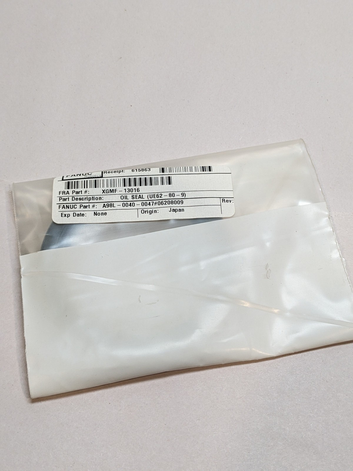 FANUC UE62-80-9 Oil Seal A98L-0040-0047#06208009 LR Mate 100iB 200iB J3/J4