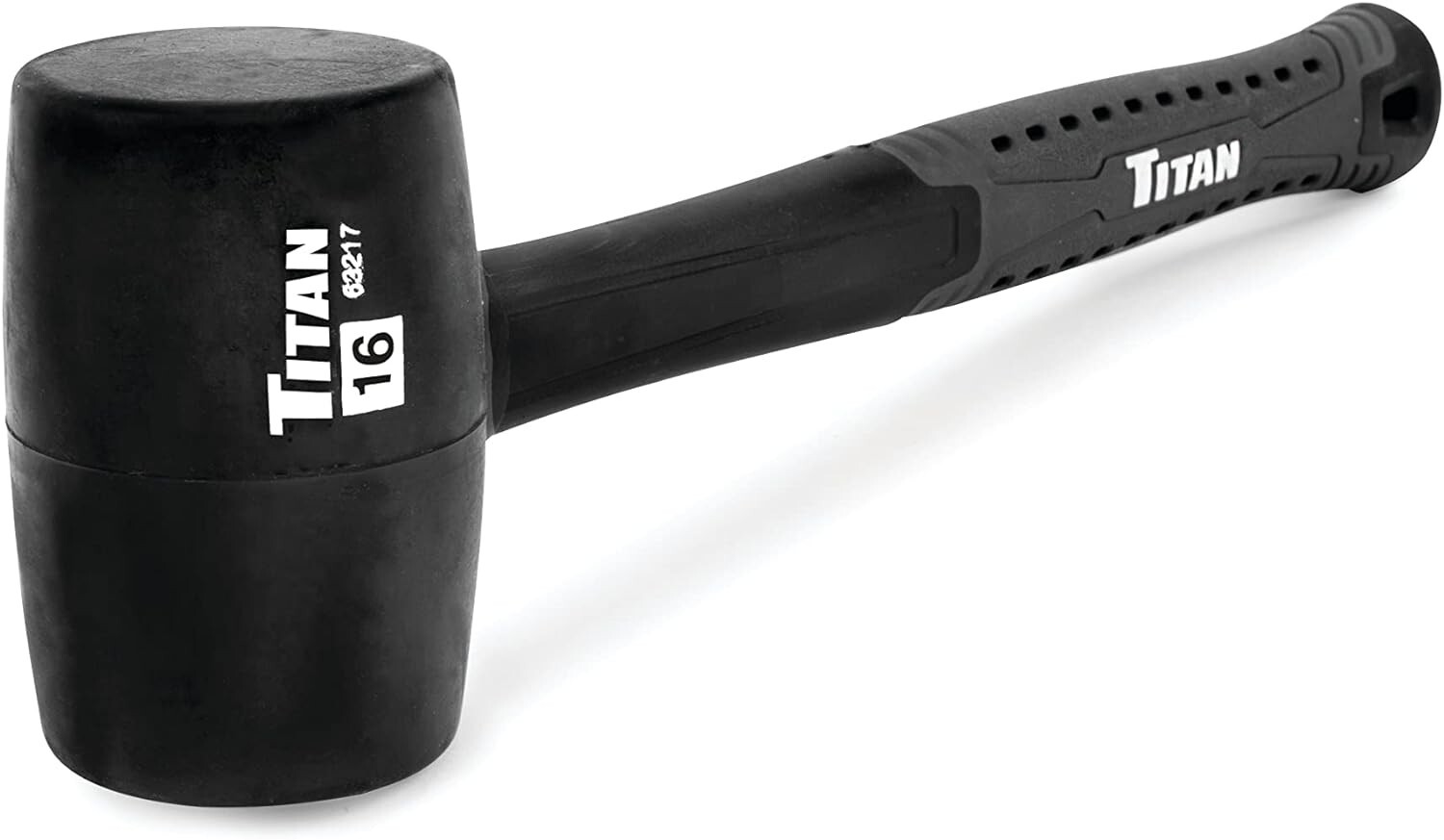 Titan Tools 63217 16 oz. Rubber Mallet w/ Fiberglass Handle