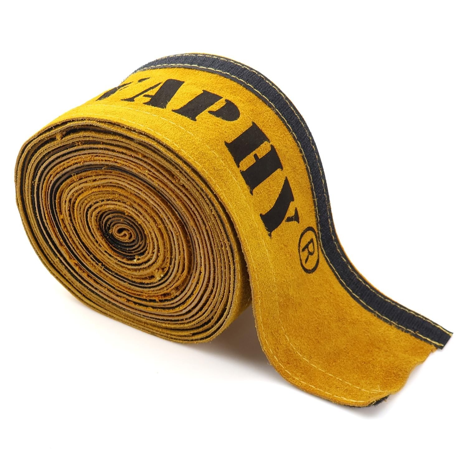TIG Welding Torch Cable Cover Flame-Resistant Leather Yellow Cover 275"x 4" (...