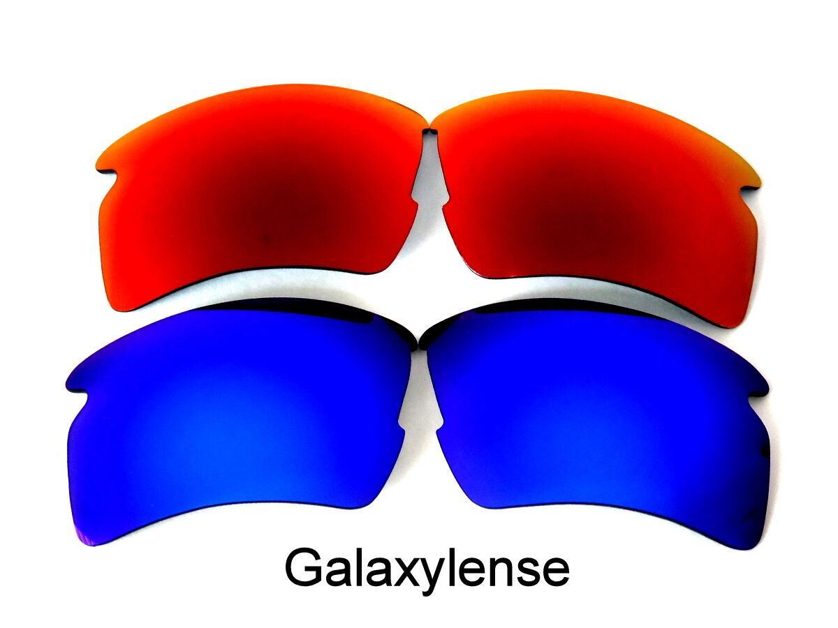 Galaxy Replacement Lenses For Oakley Flak 2.0 XL Sunglasses Blue&Red