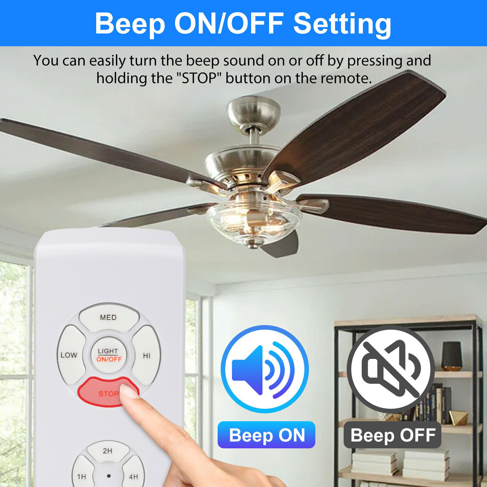 2x Universal Ceiling Fan Lamp Light Wireless Timing Remote Control Receiver Kit