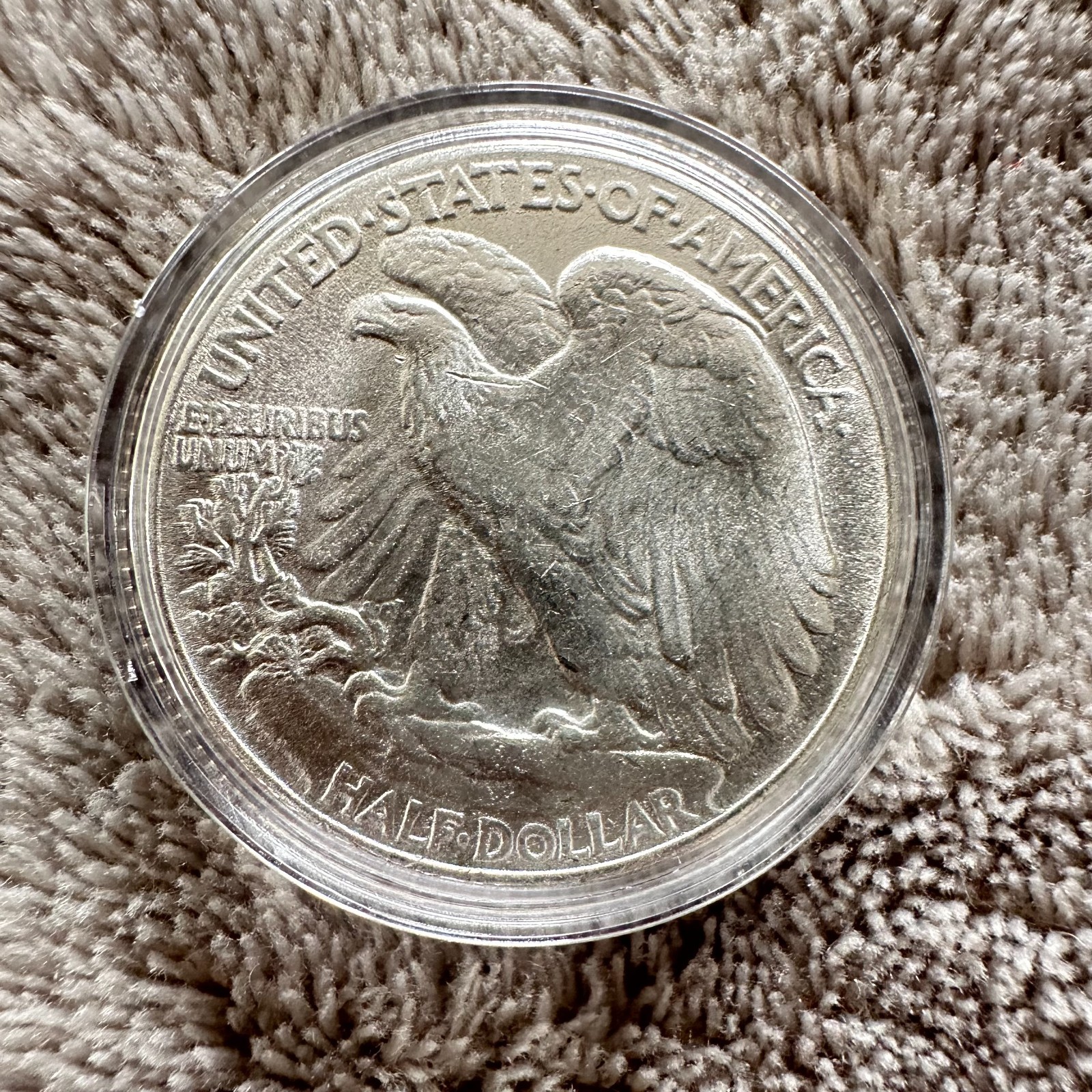 1937 USA silver walking liberty half dollar