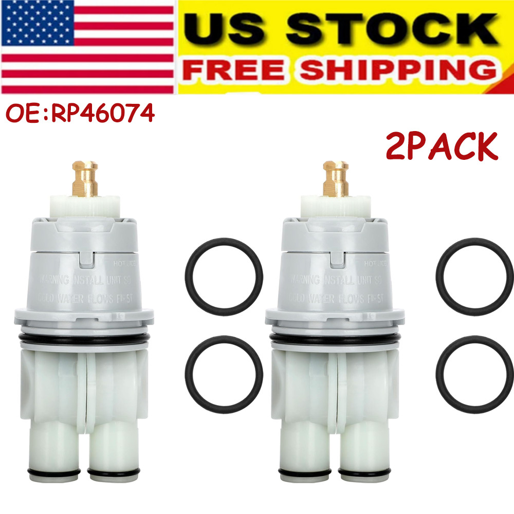 2 Packs for Delta RP46074 Cartridge 1300 1400 Tub/Shower Valve Single Handle