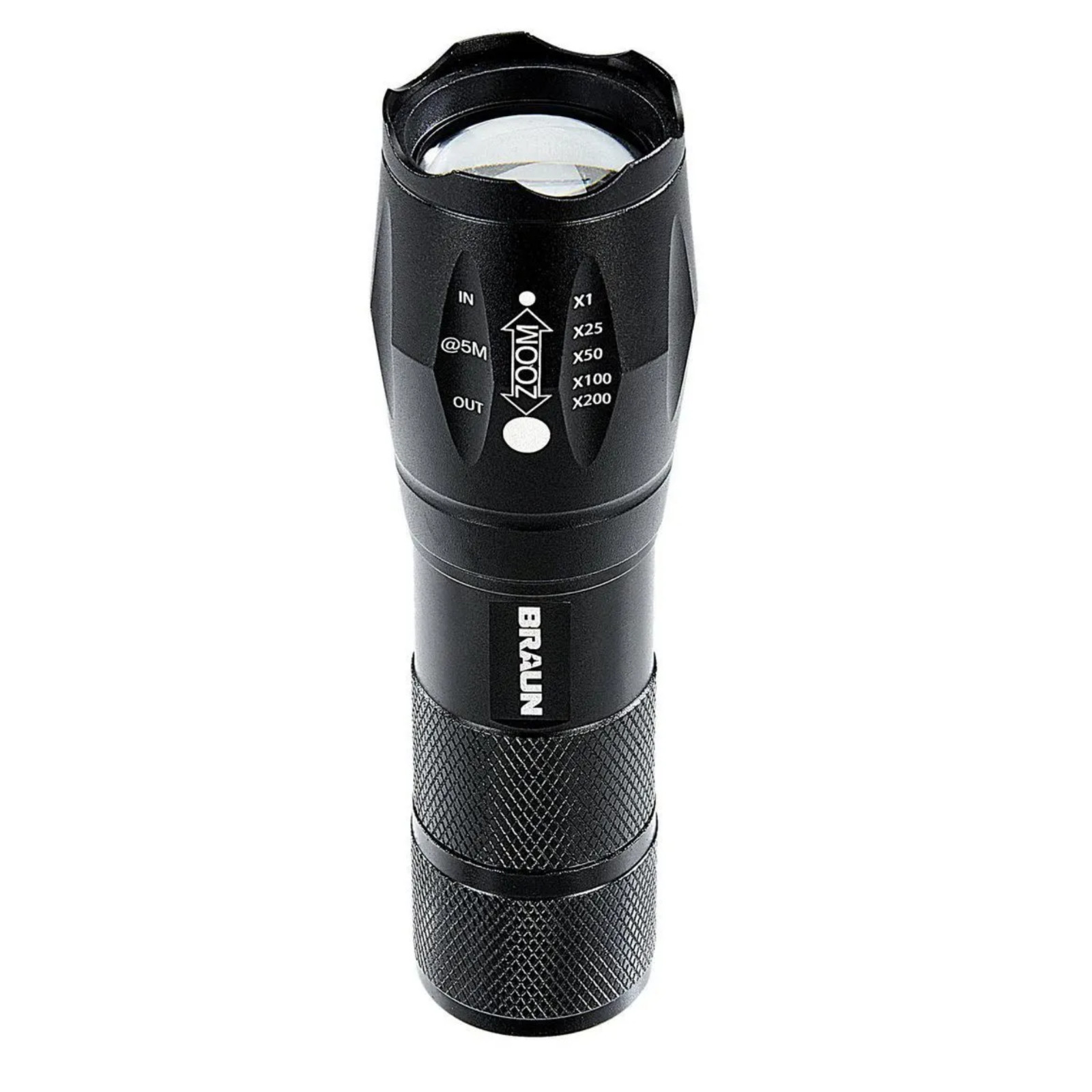 800 Lumen Tactical LED Flashlight with Adjustable Zoom & High/Low Modes