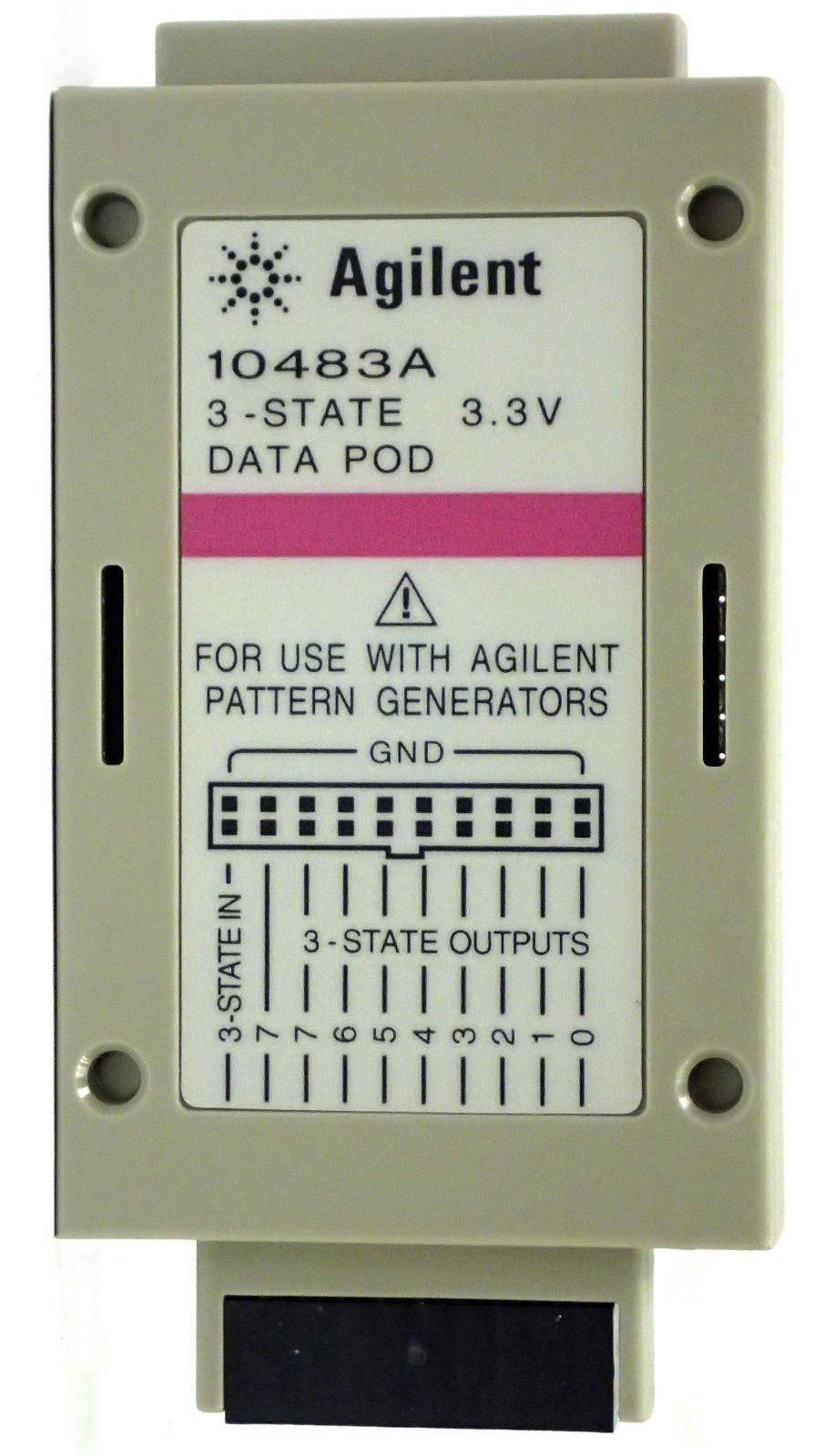 NOS AGILENT 10483A 3-STATE 3.3V PATTERN GENERATOR DATA POD & 10498A PROBE LEAD