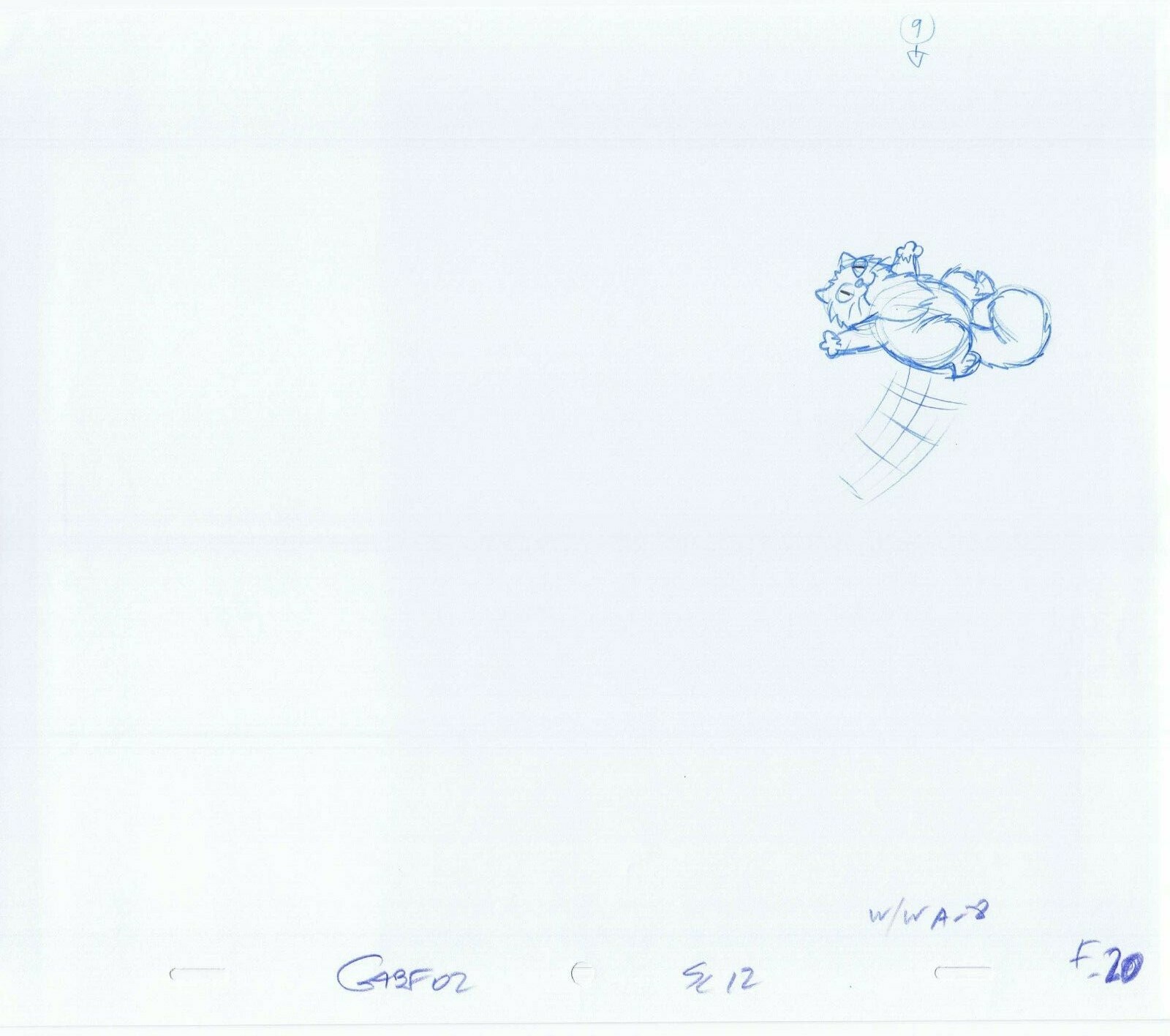Simpsons 2005 Original Art w/COA Animation Production Pencils GABF02 F-20
