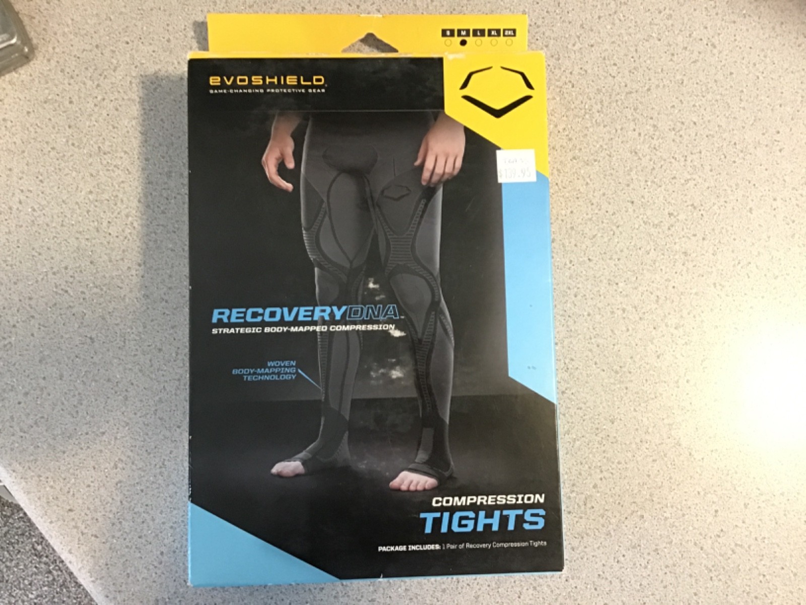 EVOSHIELD Compression Tights Recovery DNA Mens Size Medium