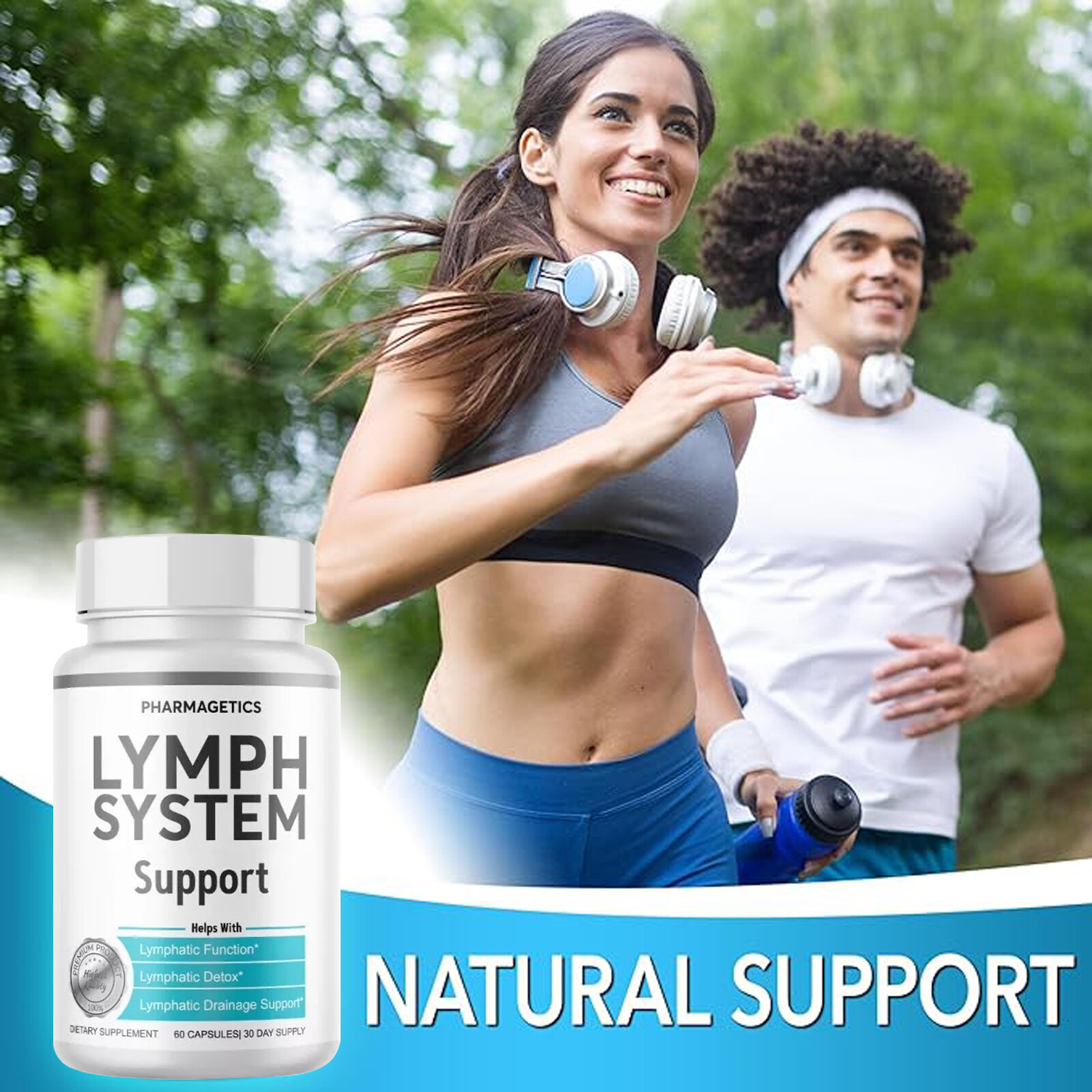 Lymphatic System Support Capsules - Lymphatic Drainage - 60 Capsules