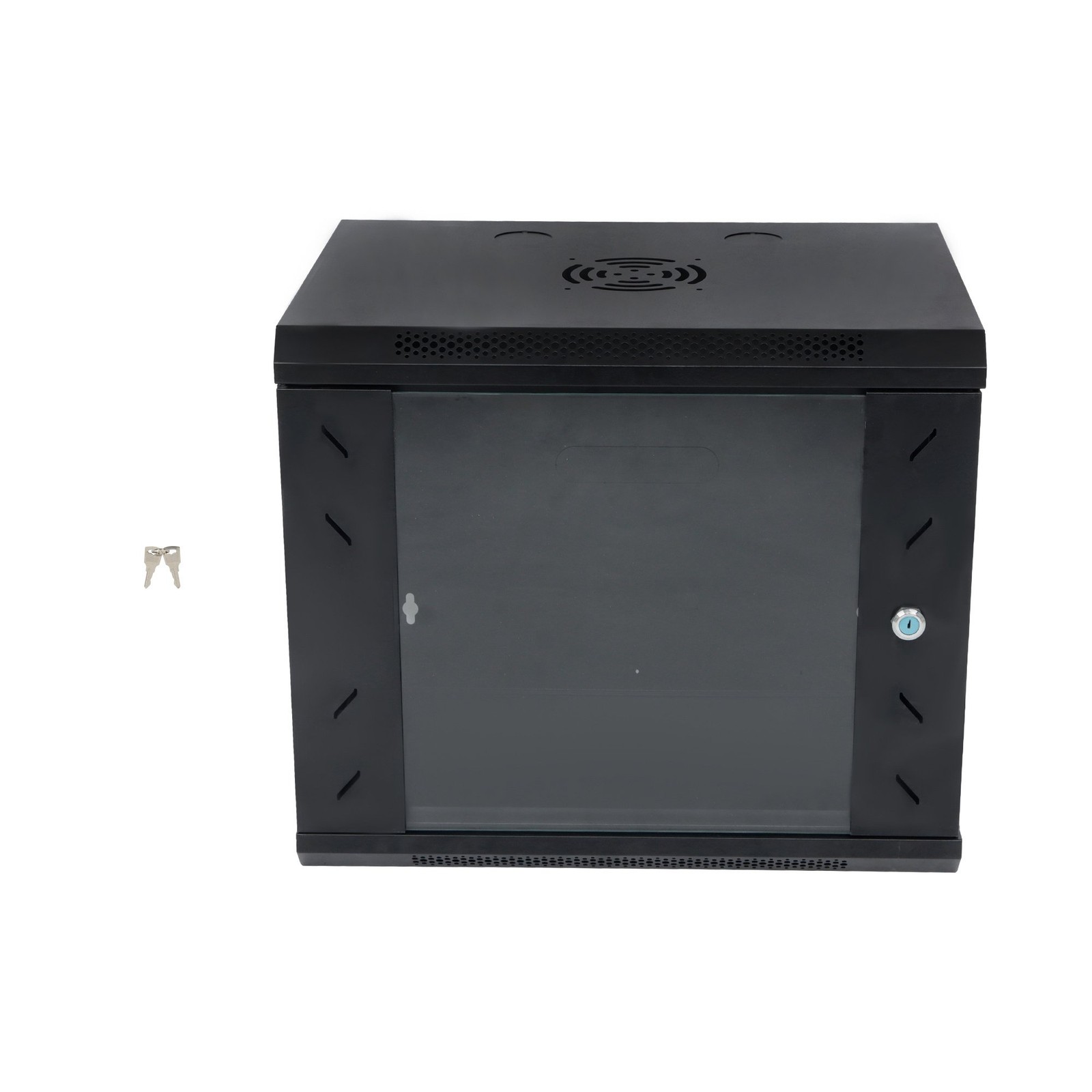 9U Wall Mount Network Server Rack Cabinet Enclosure 15.5'' Deep Door Lock