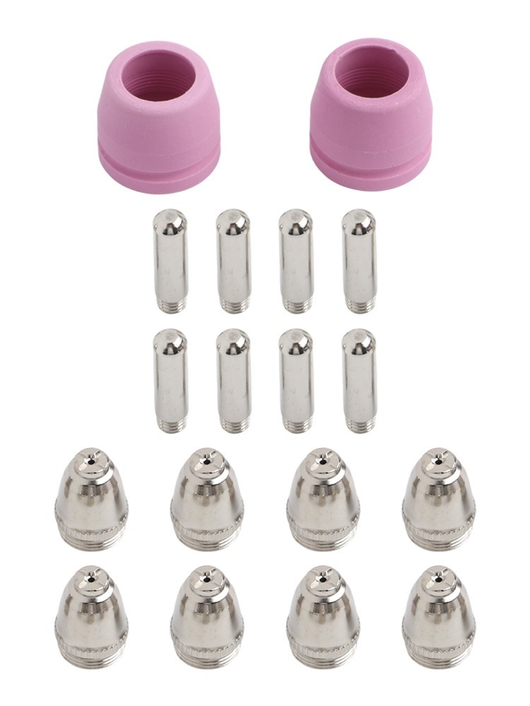 Plasma Cutter 18PCS Electrode Nozzle Kit for AG60 Torch Compatible CUT Series