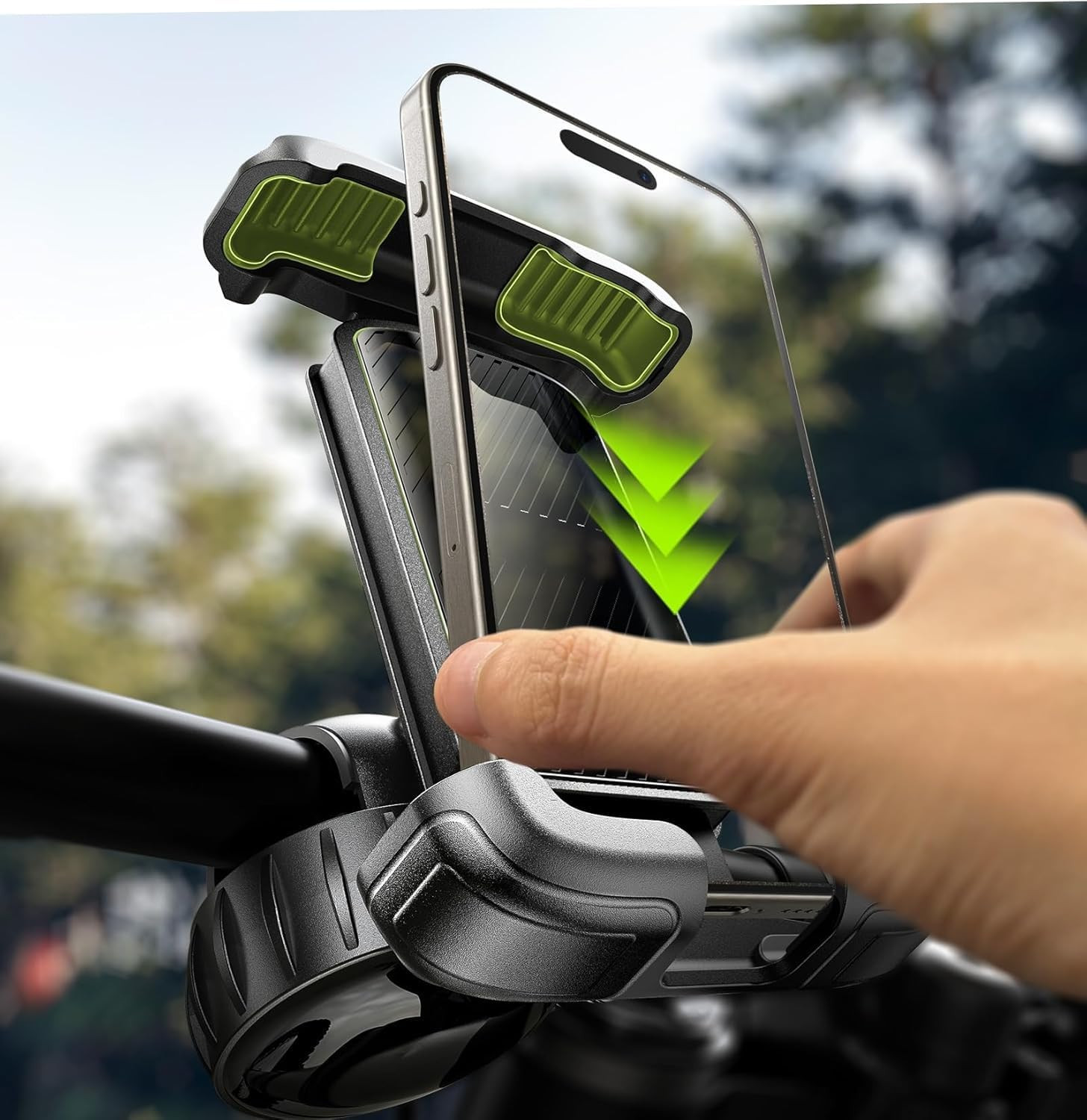 Bike Phone Holder, [Super Easy Install] Motorcycle Phone Mount Ebike Accessories