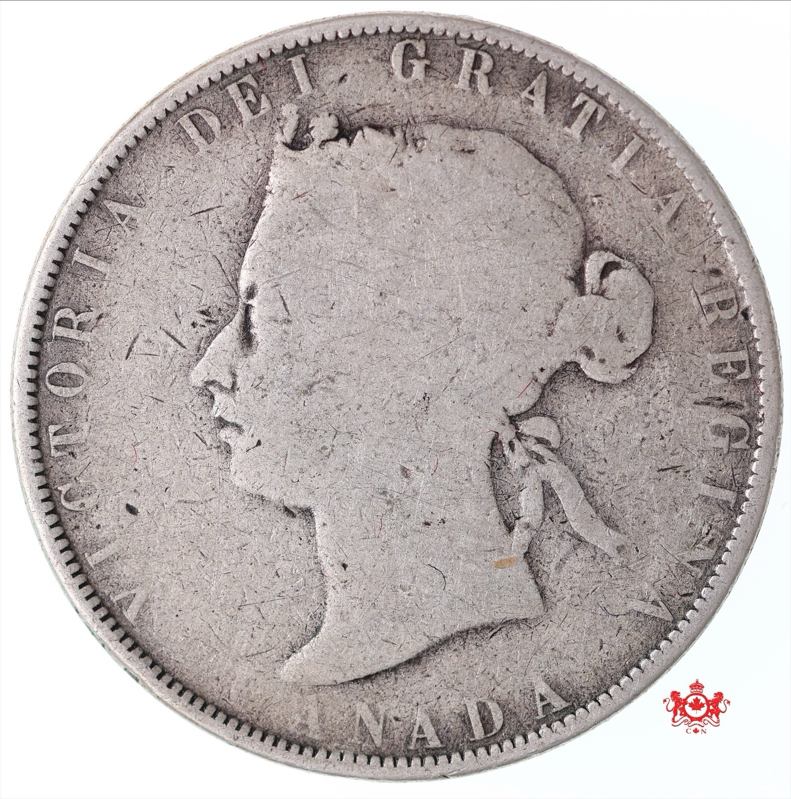 1870 Canada 50 Cents No L.C.W - Good - Lot#215P