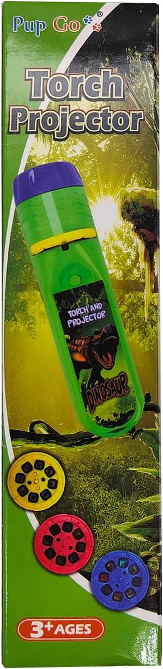 Pup Go Dinosaur Kids Flashlight Projector Torch with 3 Discs 24