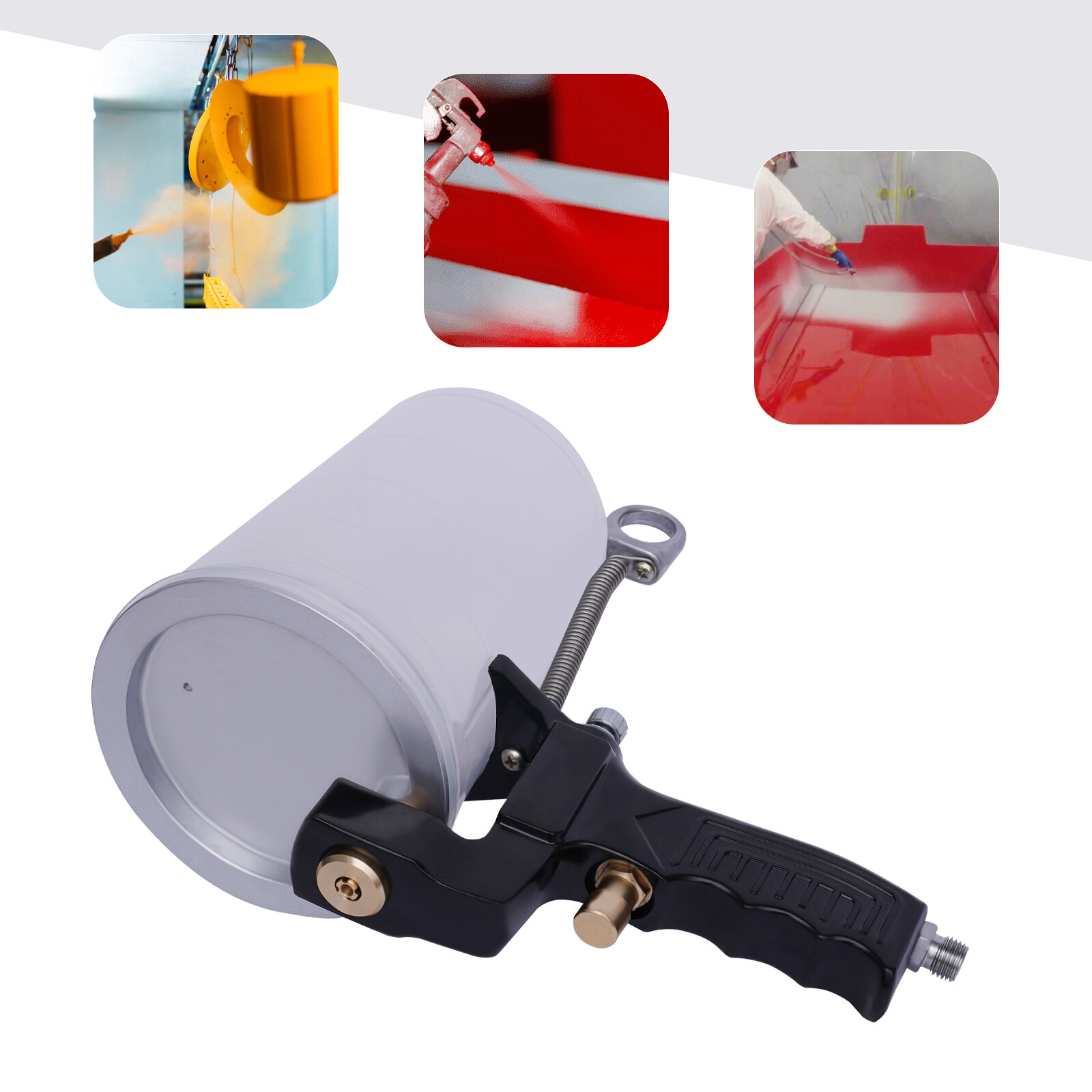 Gelcoat Dump Spray Gun Resin Spray Painting Tools Home Fiberglass Coat + Nozzle