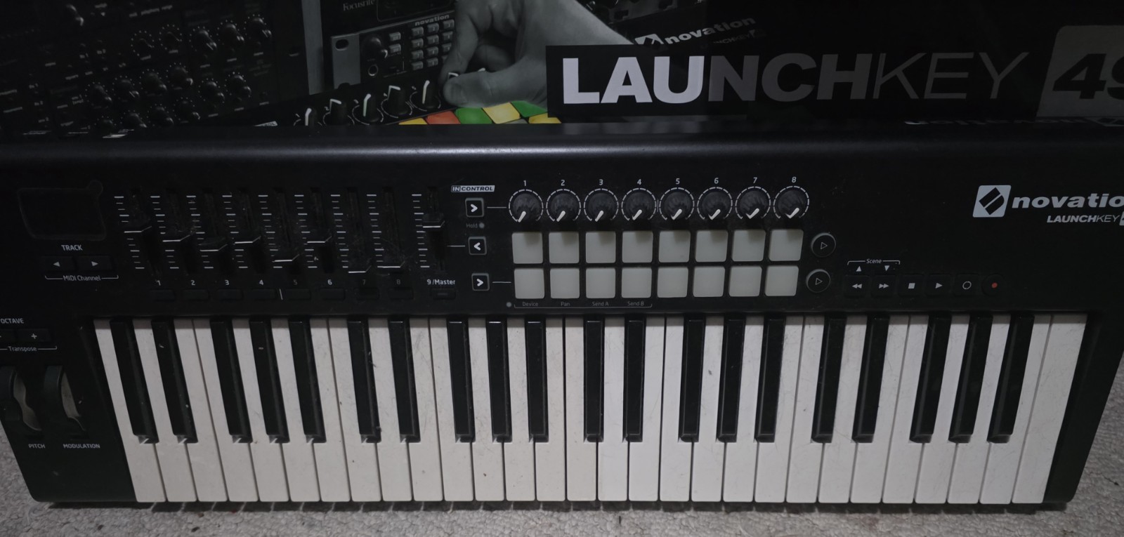 Novation Launchkey 49 MIDI Keyboard Controller Faders Pads