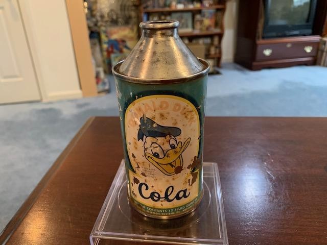 RARE DONALD DUCK COLA CONE TOP 12 oz. SODA CAN