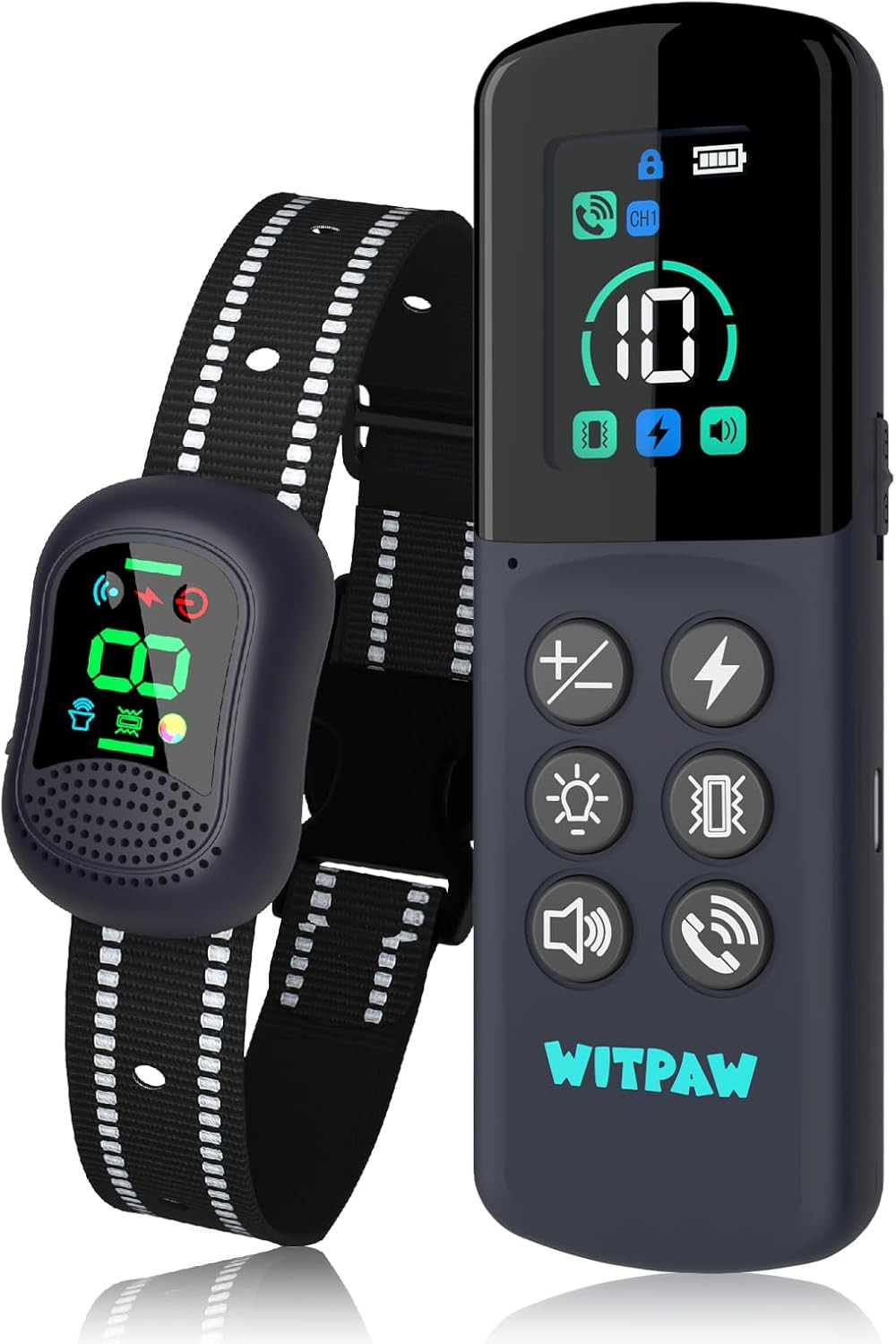 Dog Shock Collar 4900FT Dog Training Collar with Remote/Call Function/Light IP67
