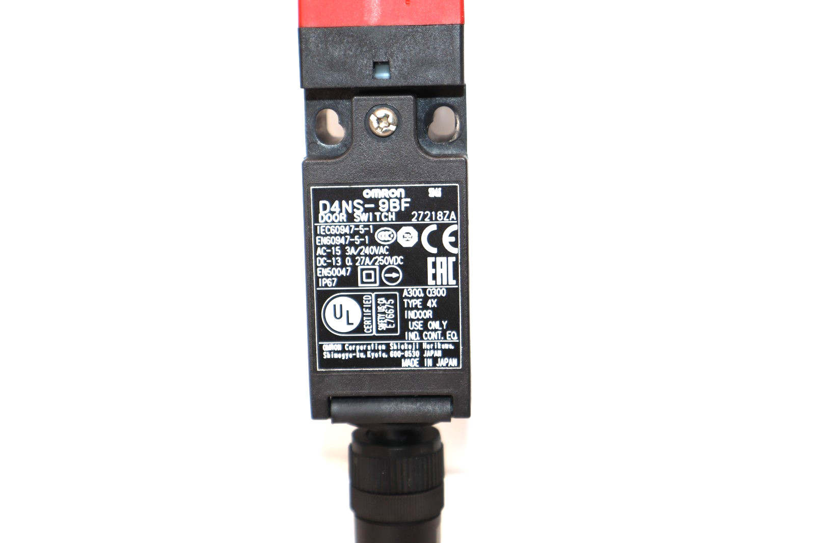 Omron Safety Door Switch D4NS-9BF , D4NS9BF (NOS)