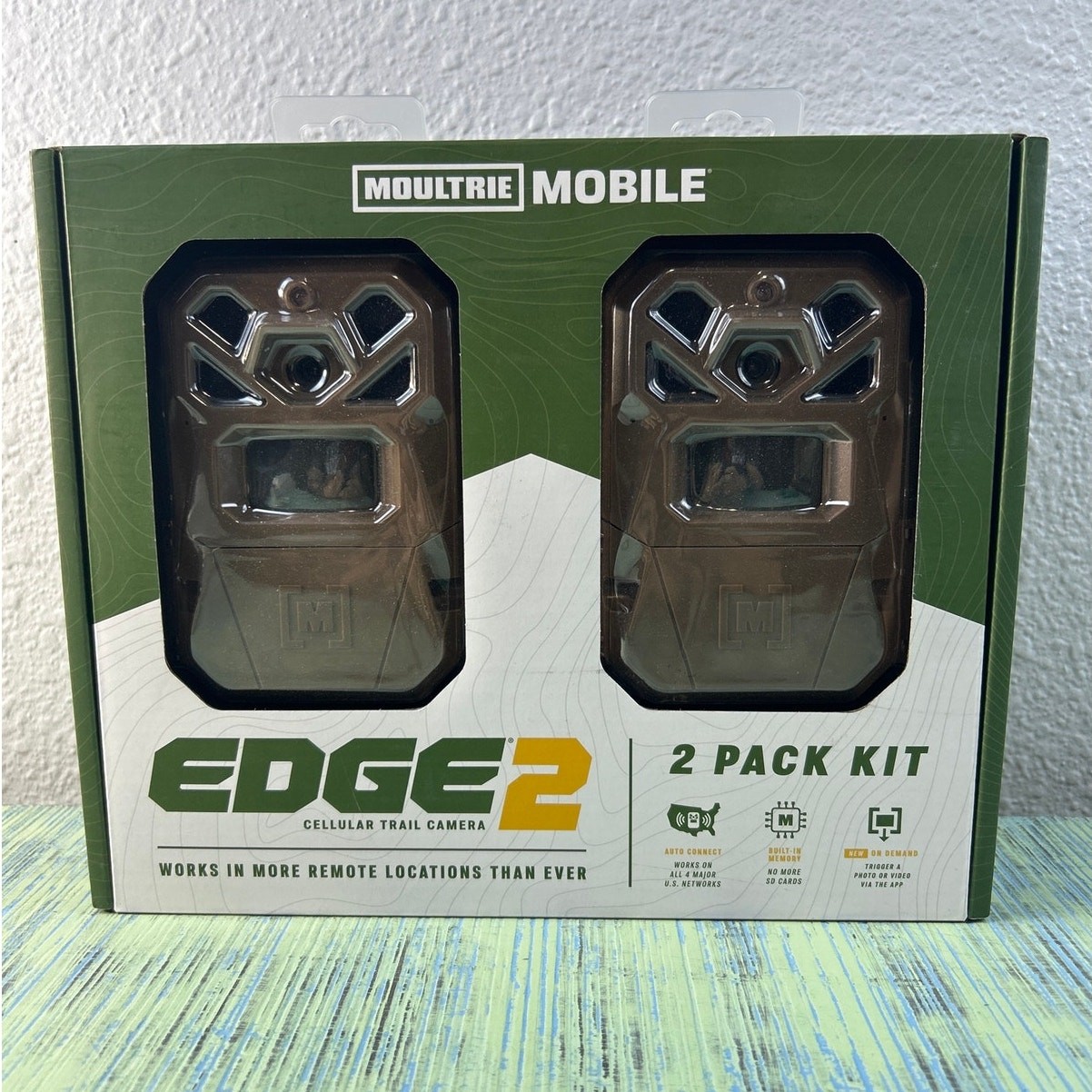Moultrie Mobile Edge 2 Cellular Trail Camera 2 Pack Kit (Brand New In Box)