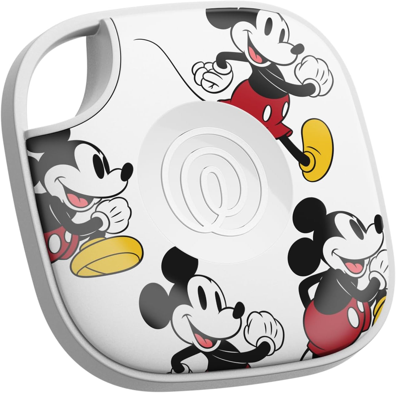 Life360 Tile Bluetooth Tracker, Keys Finder, Item Locator (White mickey)