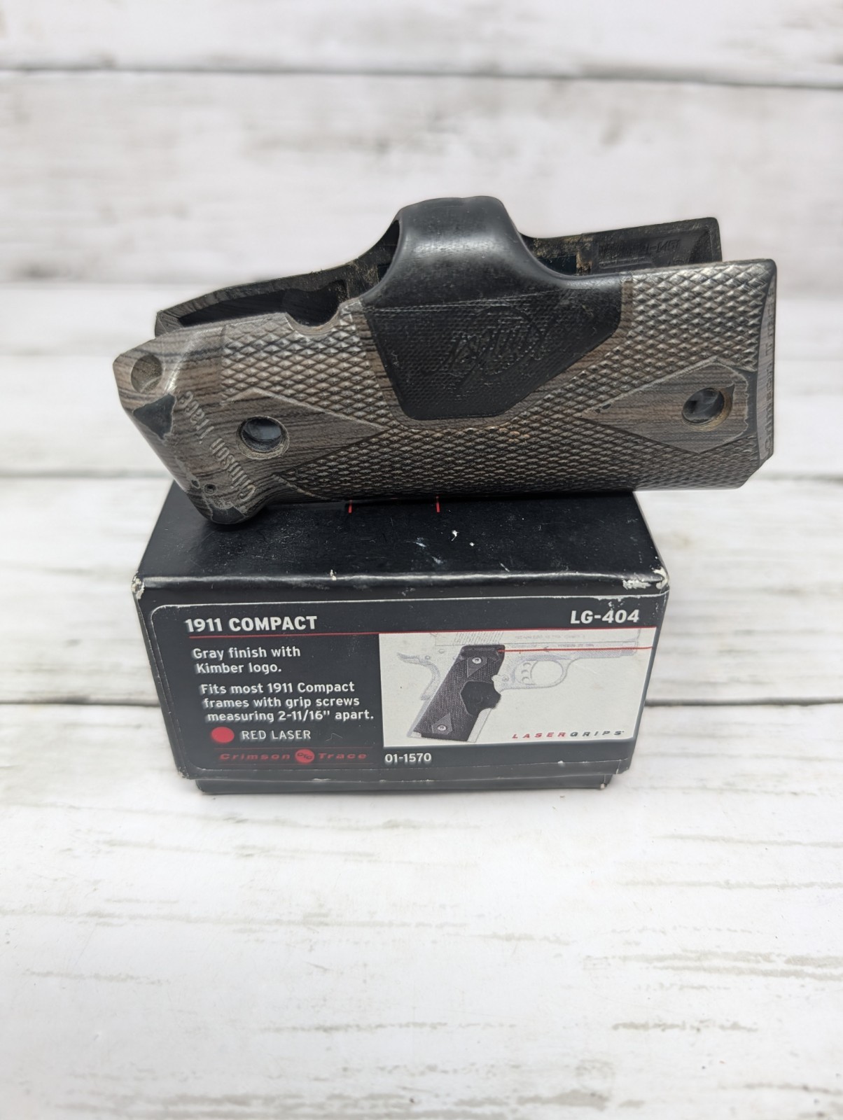 Crimson Trace LG-404 Red Laser Grip for 1911  Compact - Kimber