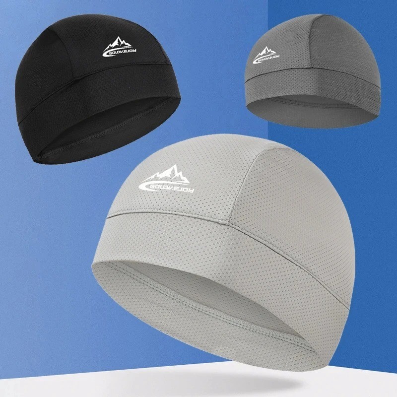 Cooling Skull Cap Helmet Liner Sweat Wicking Cycling Running Hat for Men