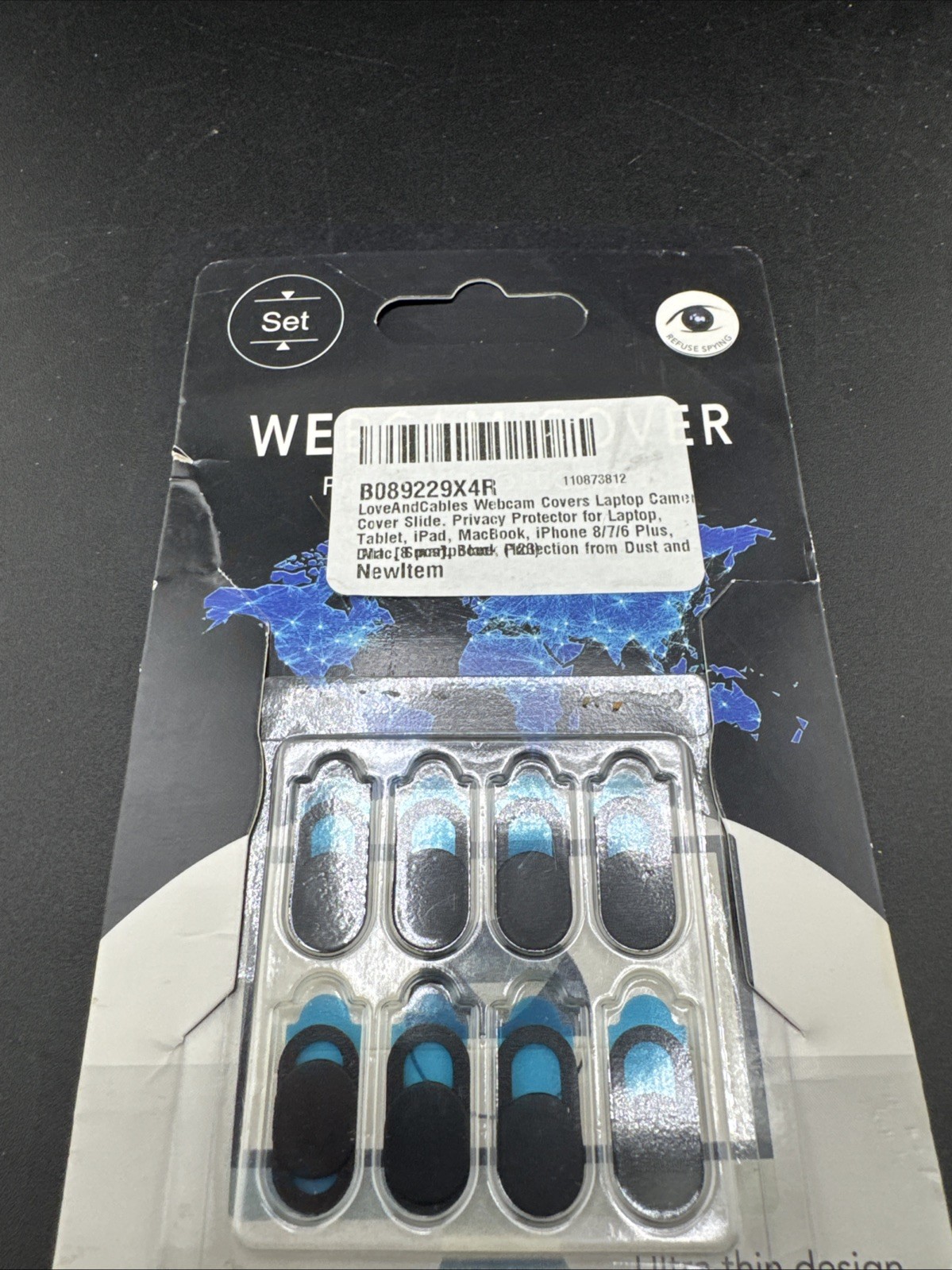 Webcam Cover Slide,[8 Pack] Ultra-Thin Laptop Web Camera Cover 📦