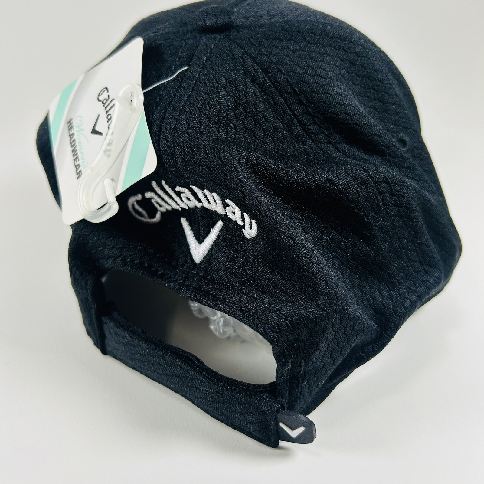 Callaway Weather Series Golf Hat Womens Black Adjustable Strapback UPF Active