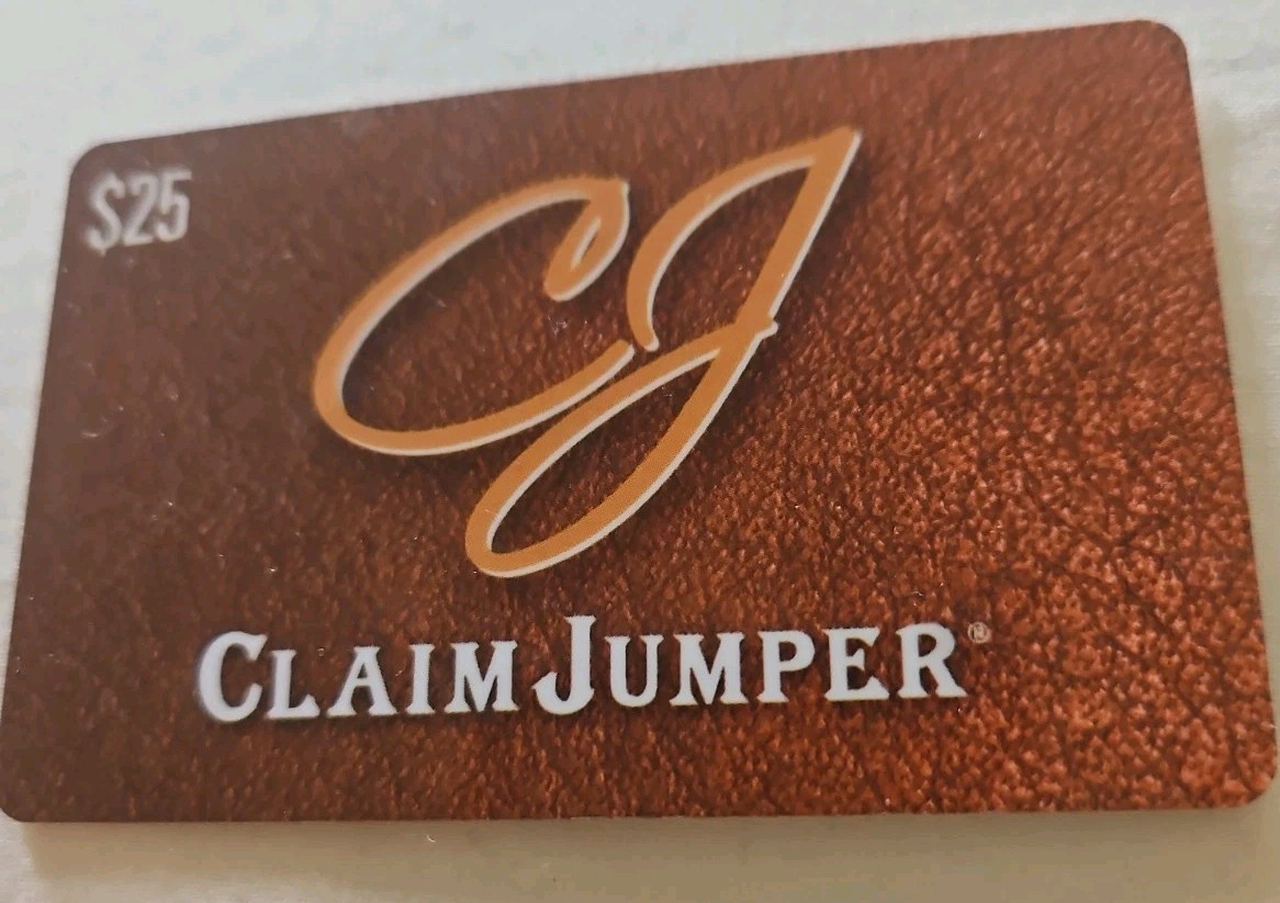 $25 CLAIM JUMPER Gift Card - FREE Shipping in the US!