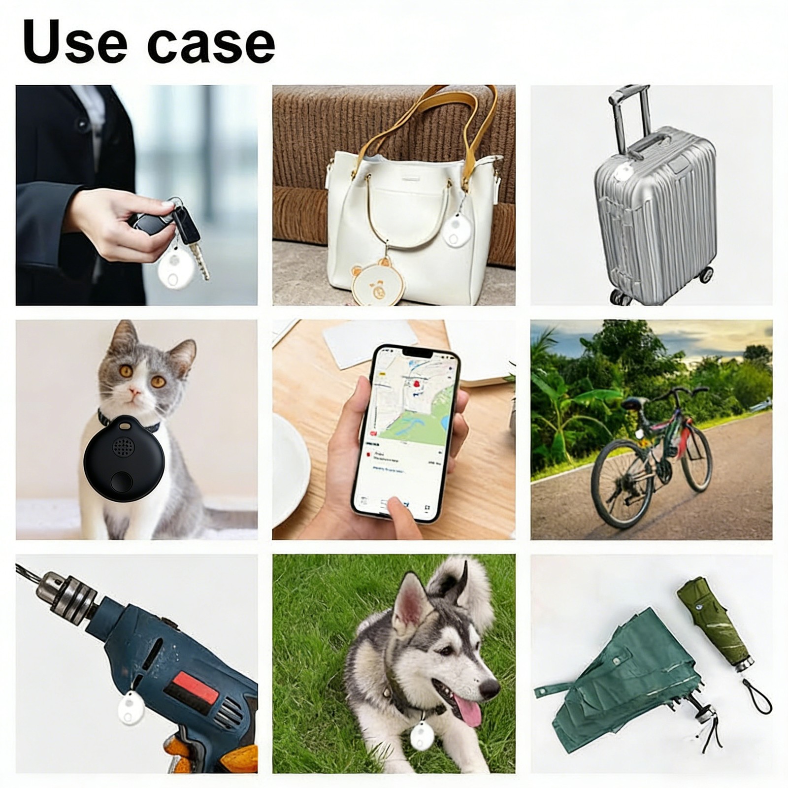 2X Smartcotech Smart GPS Tracker with Remote Controller WiFi for Key Wallet Pet