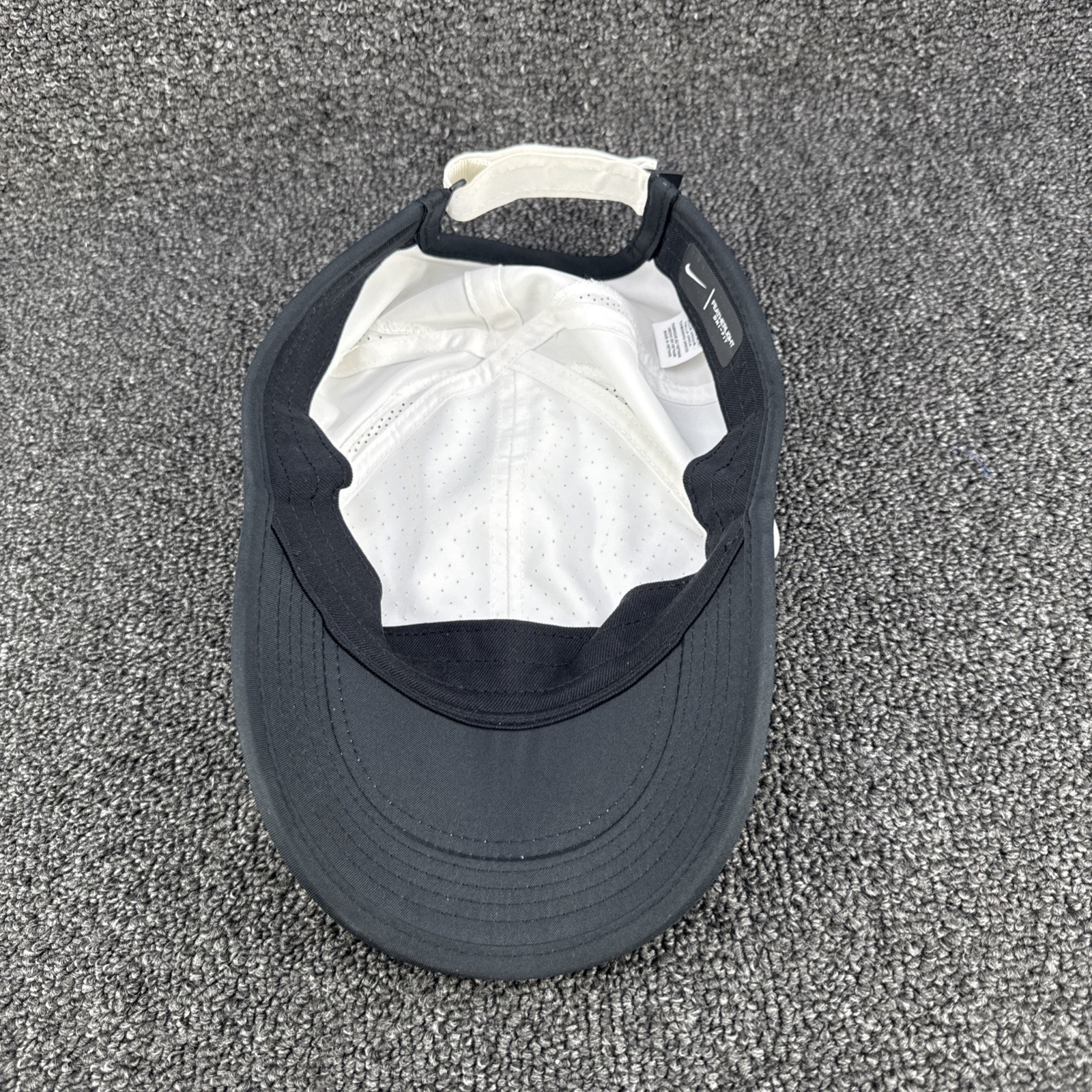 NIKE Featherlight Dri-Fit Cap hat Adult Size White Running Tennis Pickleball
