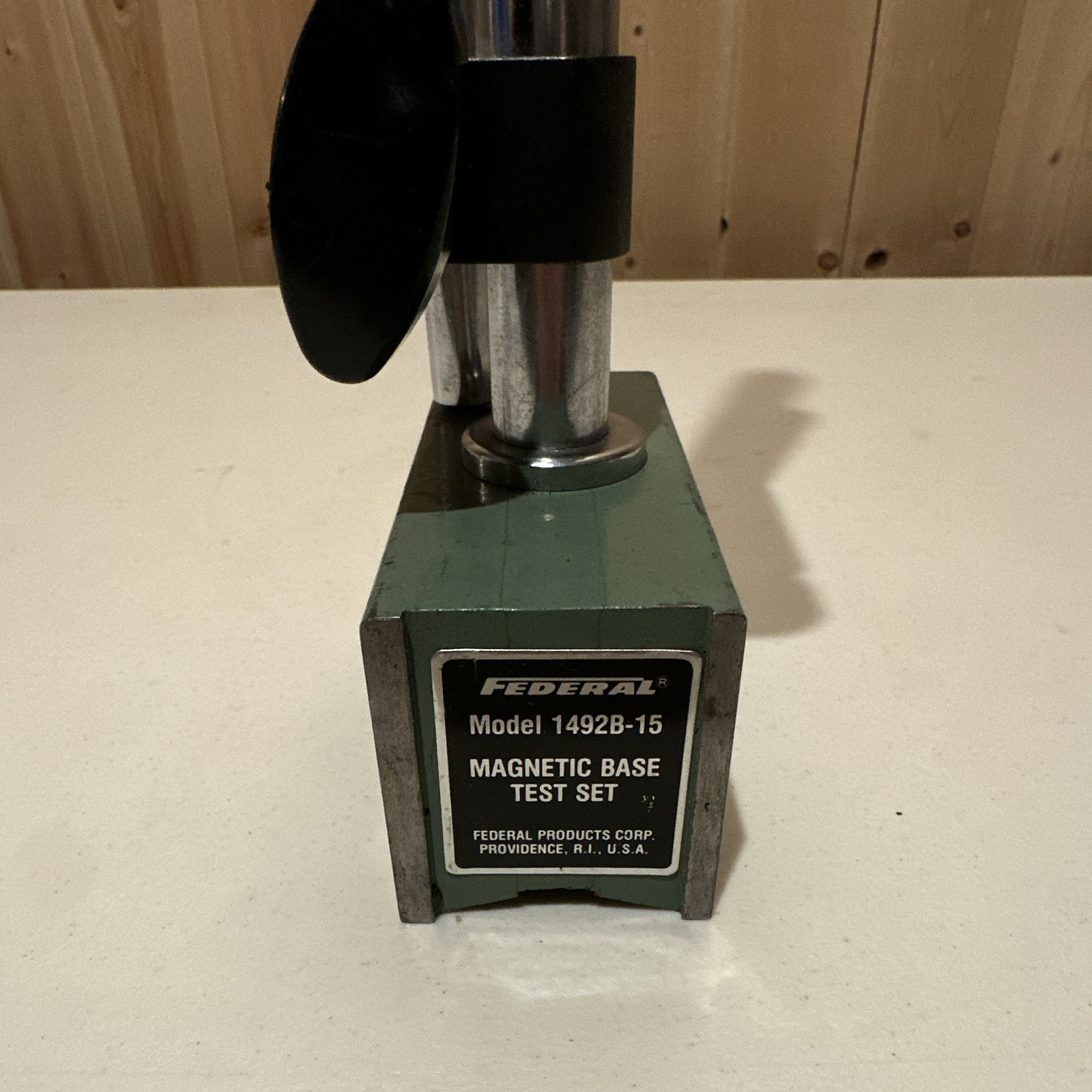 Federal 1492B-15 Magnetic Base Test Set Indicator Stand Vintage USA