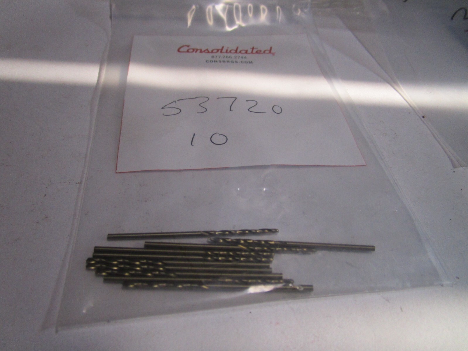 1/16" Hi-Molybdenum Steel 135° Split Point Gold Finish Jobber Drill QTY 10