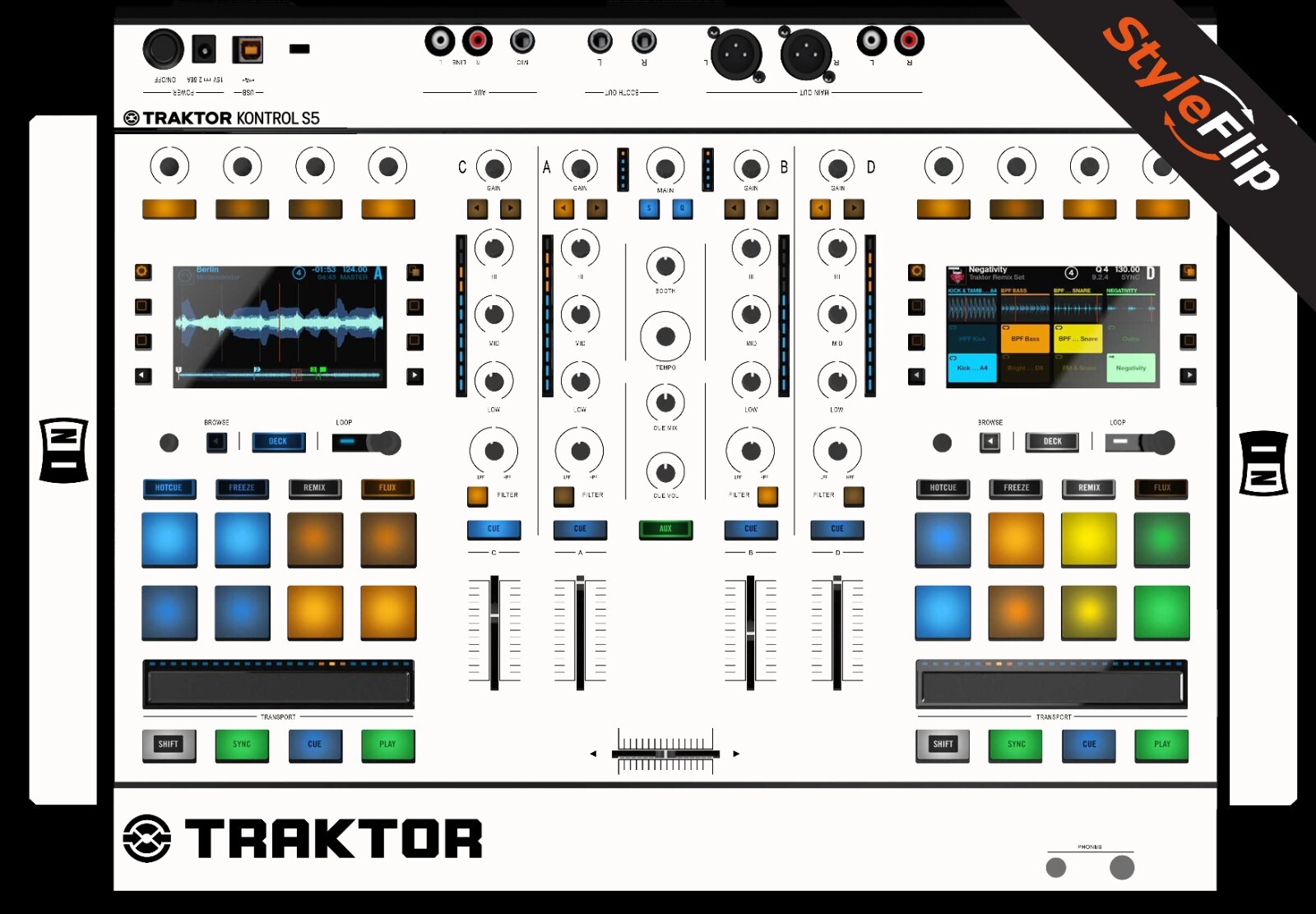 Native Instruments TK S5 Skin | Color White | Protective Decal | StyleFlip Skins