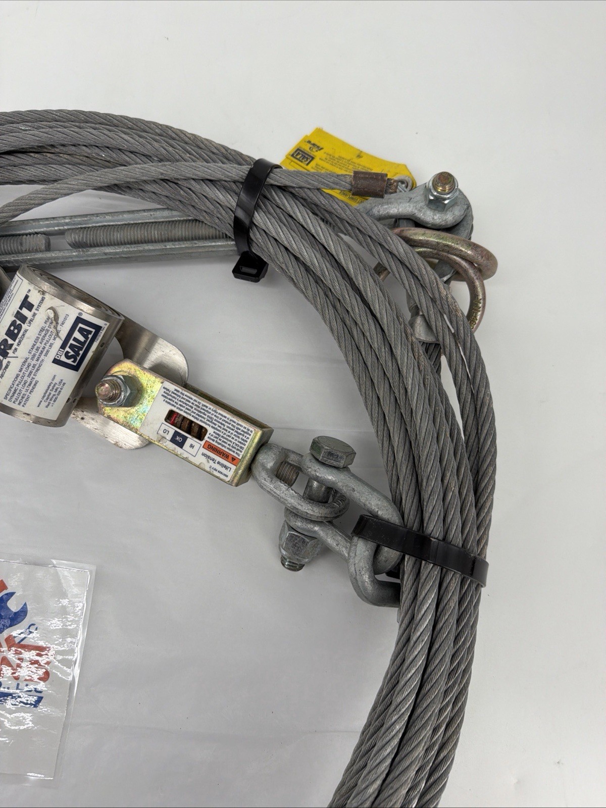 3M DBI-SALA 7608007 Cable Horizontal Lifeline System, HLL System, 60 Ft Length