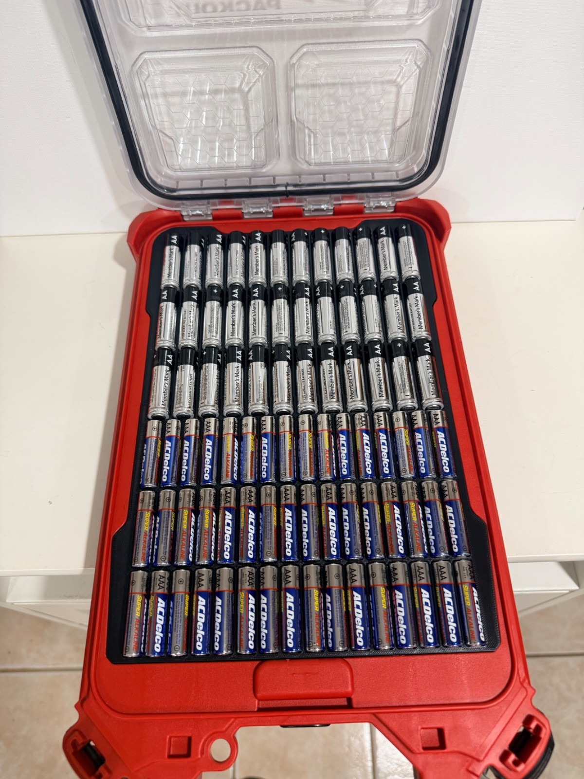 Milwaukee Packout 48-22-8436 Battery Storage AA/AAA