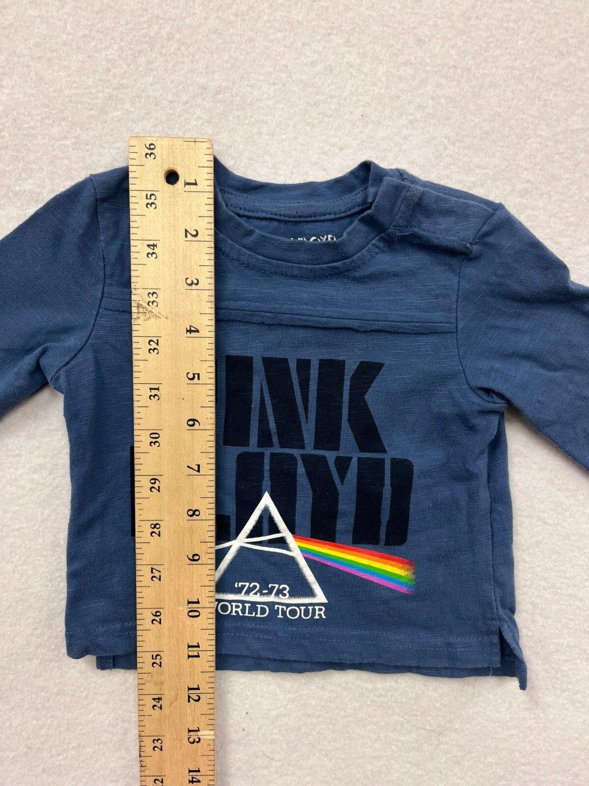 Pink Floyd Baby Boy World Tour Long Sleeve T-Shirt 6-9M #6300