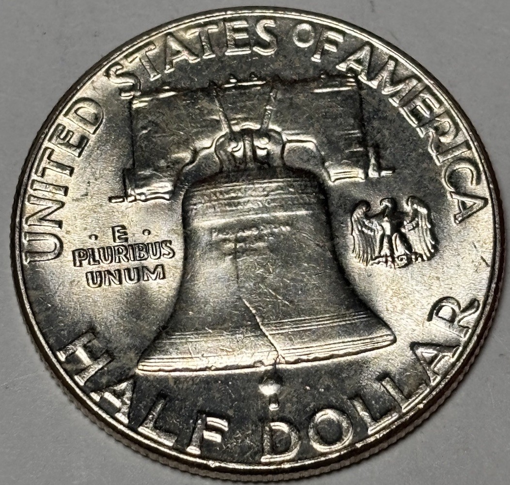 1963-p Franklin Half Dollar. GEM BU +FROM ORIGINAL ROLL!!!!