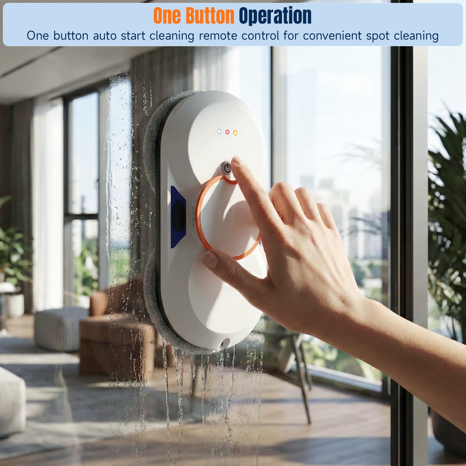 Smart Window Cleaning Robot with 5600Pa Suction Power
