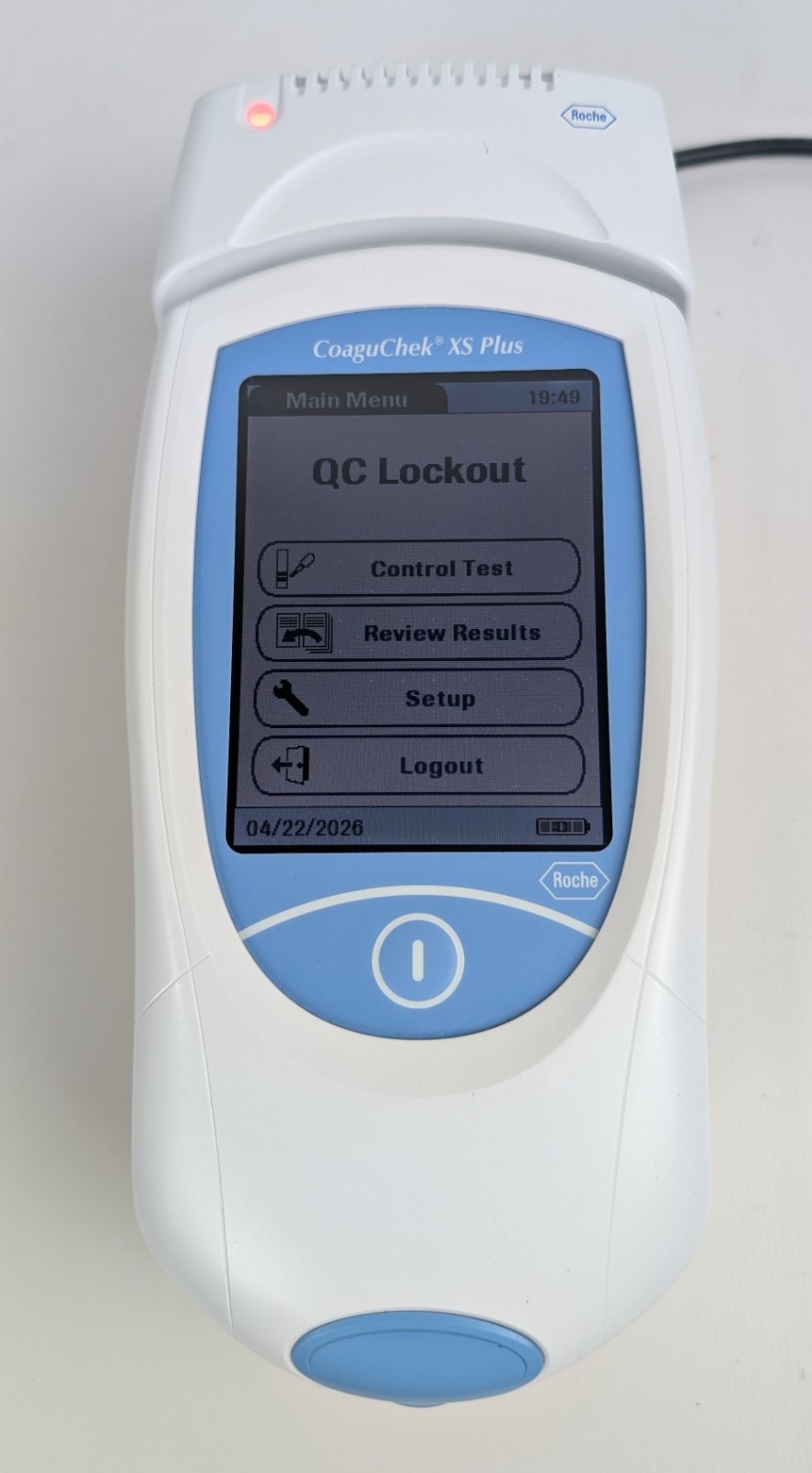 Roche CoaguChek XS Coagulation Meter and Base (No Test Strips)