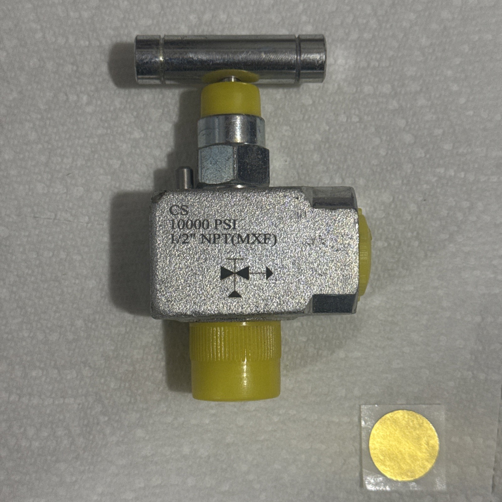 PIC GAUGES NV-CS-1/2-HS-90-MXF 1/2” MXF Angle Needle Valve 10K PSI Hard Seat NEW