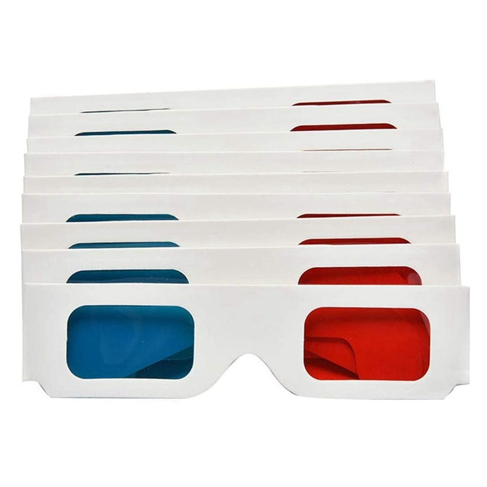 3D Glasses, 20 Pairs Red and Stereo Lenses for Set Anaglyph 3D6607