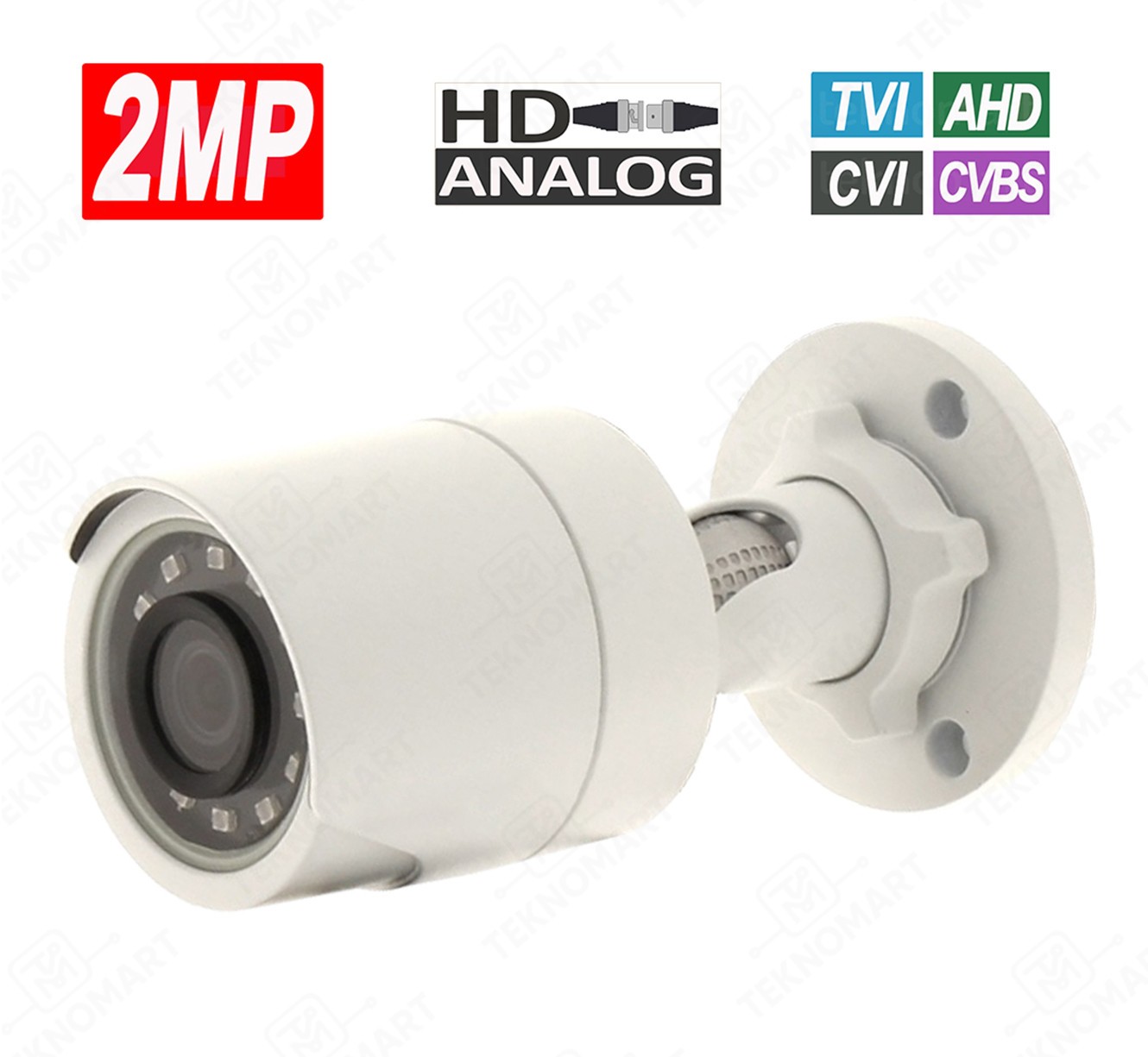 1080P 2MP CCTV HD Analog IR Outdoor Bullet Camera 2.8mm Lens (TVI/AHD/CVI/NTSC)
