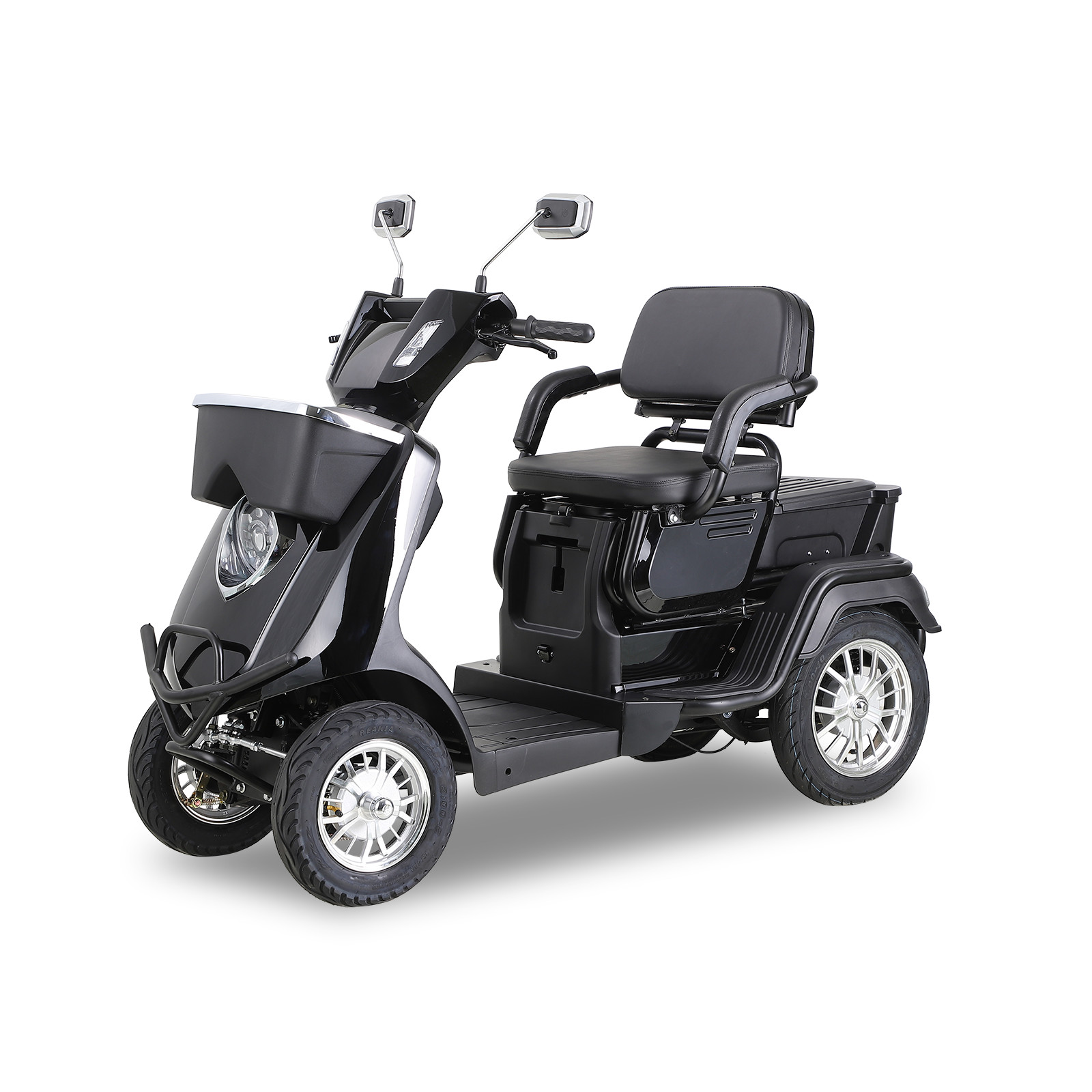 1000W Heavy Duty 4 Wheels 2-Seat Mobility Scooter for Seniors & Adults 500 lbs