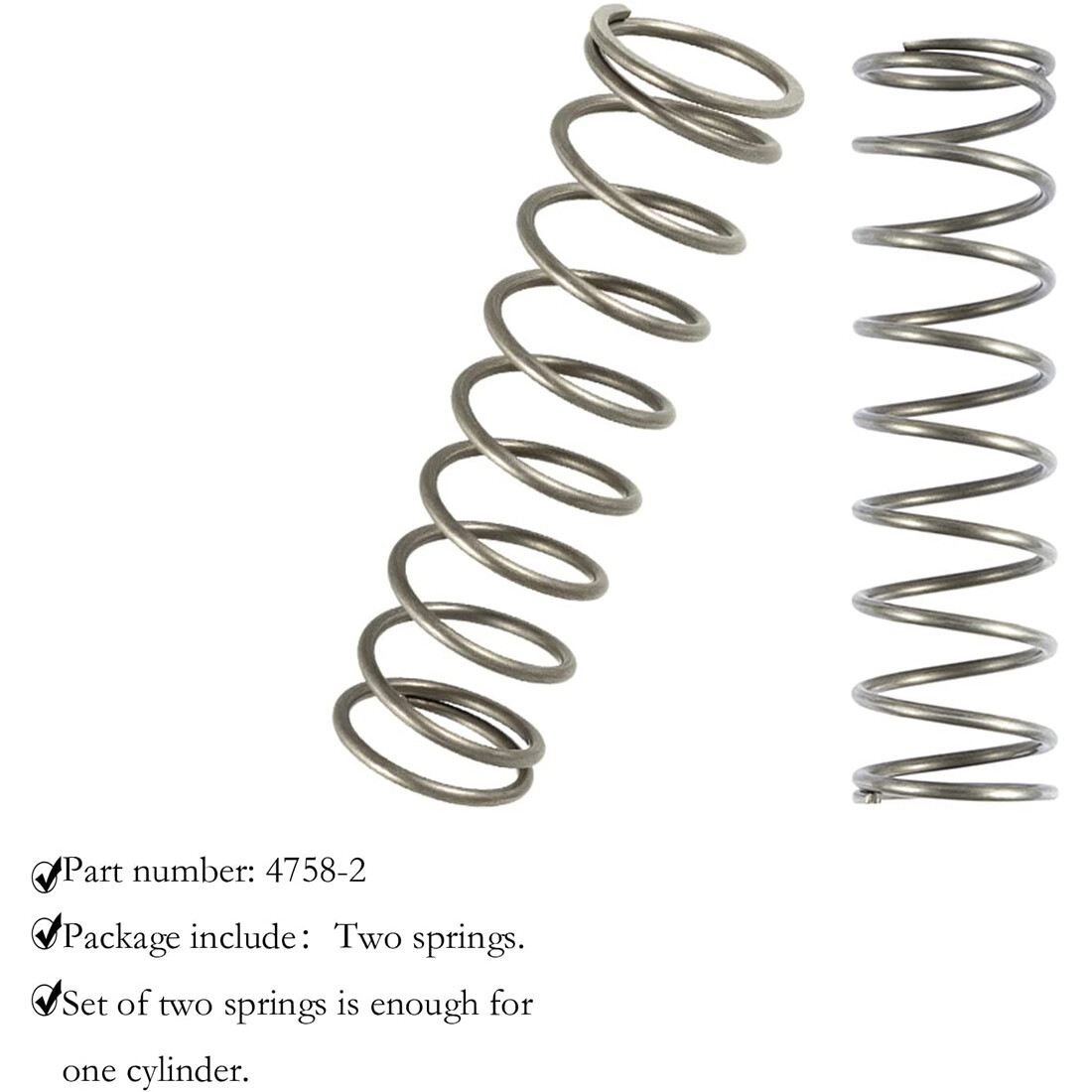 2 Pcs Engine Valve Spring Check Spring Comp Cams 4758-2