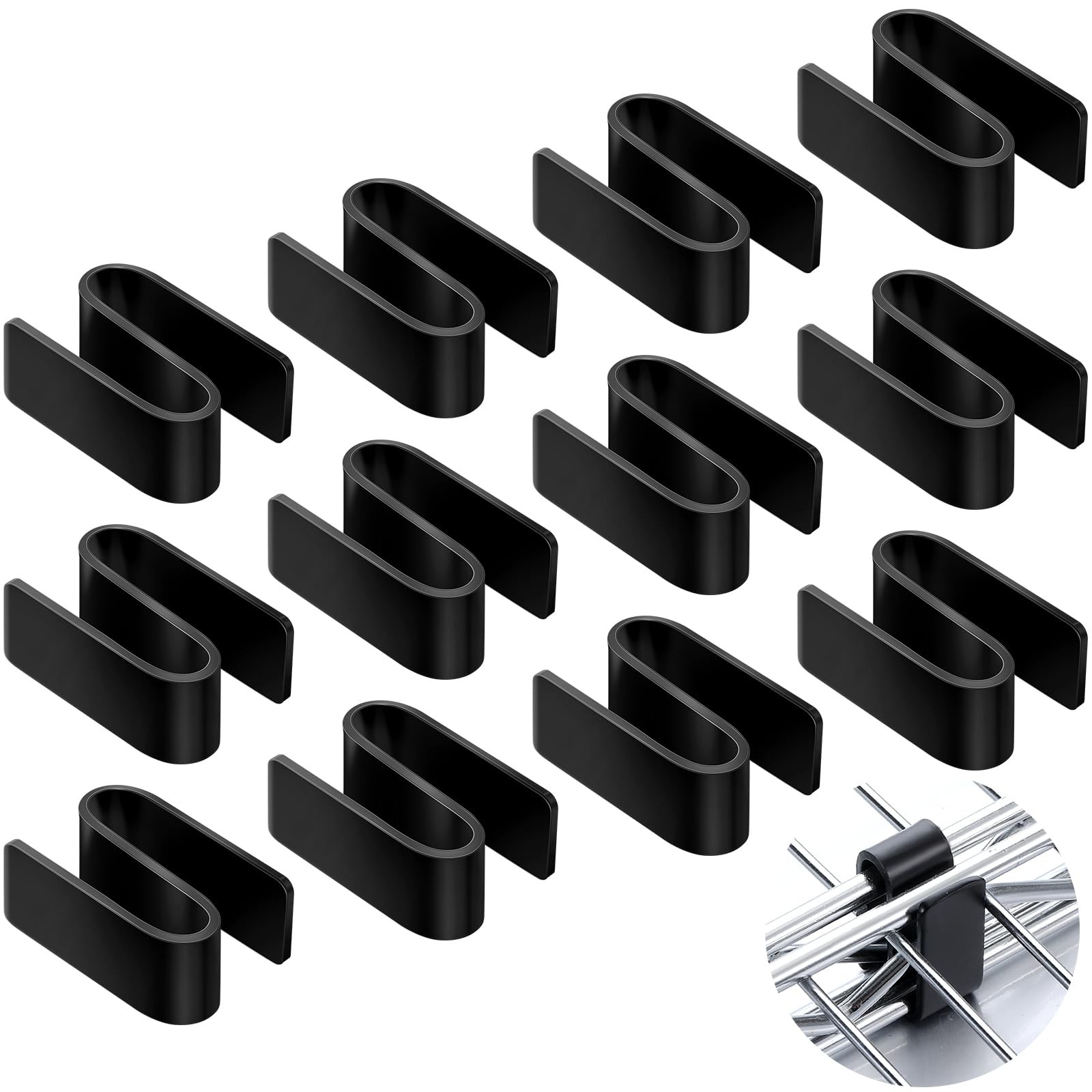 Otoolling 12 Pcs Connecting S Hook for Wire Shelf System, Wire Shelf S Pegboa...