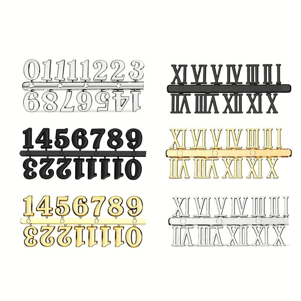 Customize Your Wall Clock with DIY Clock Numbers Roman and Arabic Numerals