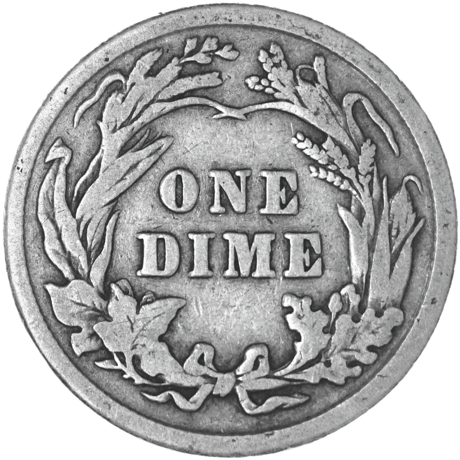 1913 (P) Barber Dime 90% Silver Very Good VG